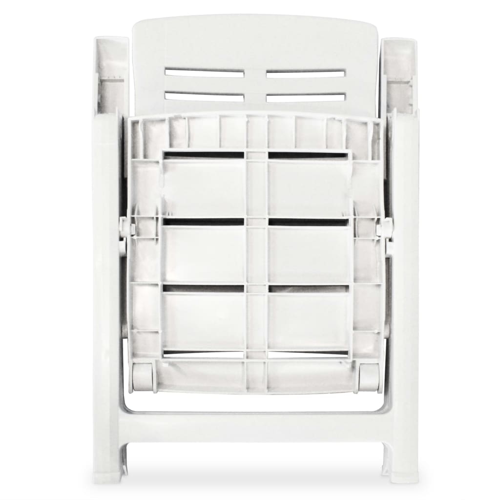 Lot de 2 chaises de jardin inclinables pliables — vue 5
