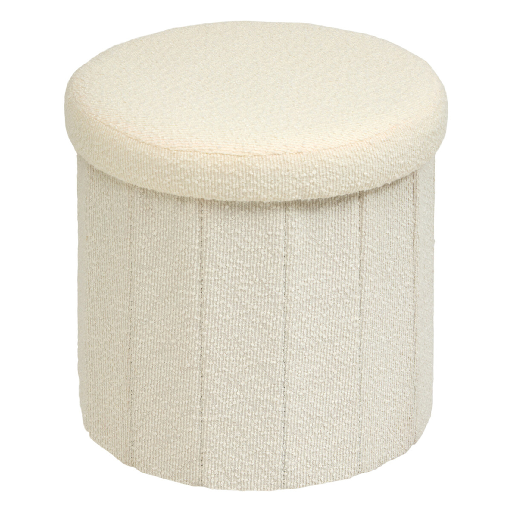 Pouf coffre pliant avec rangement intégré