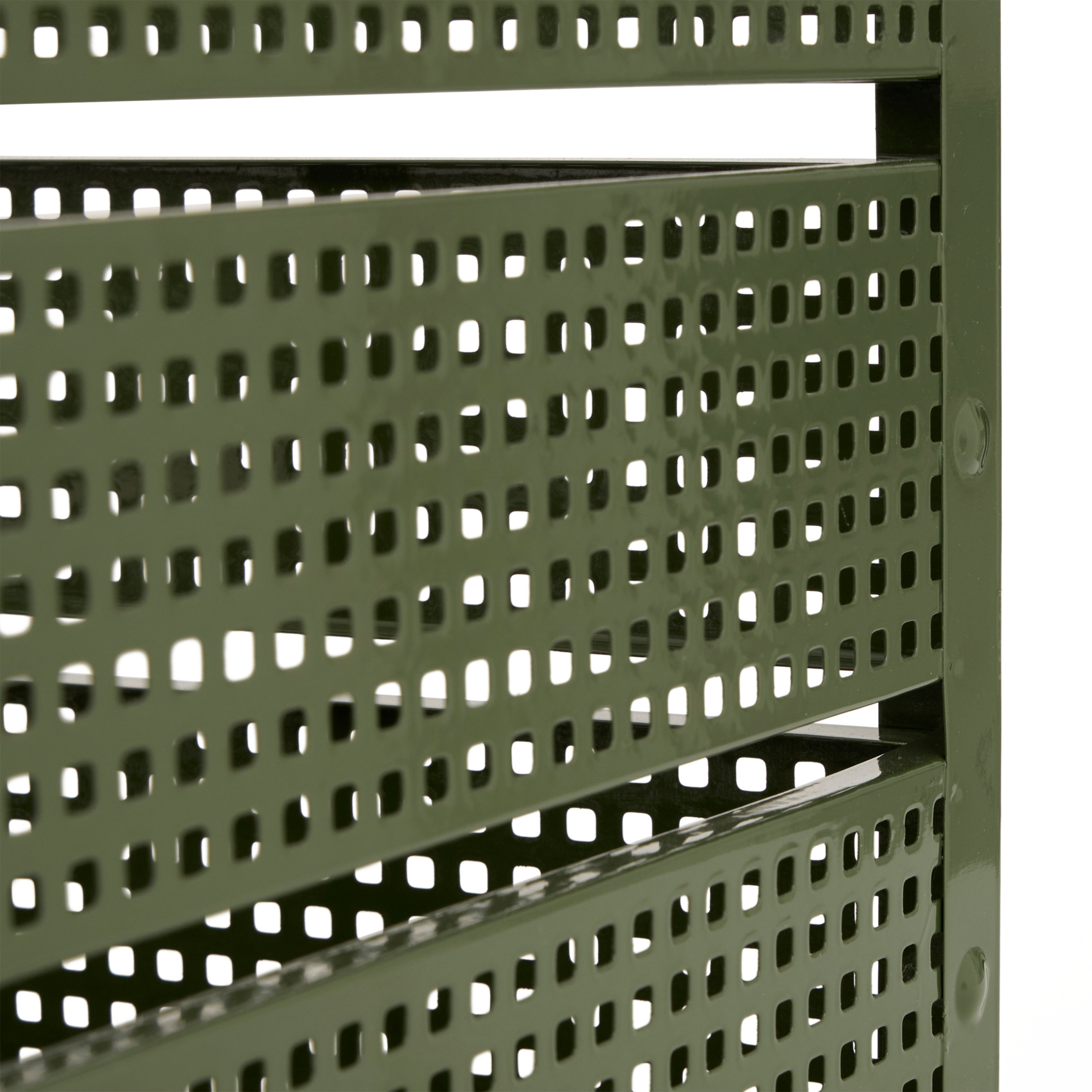 Set de 4 caisses de rangement en métal empilables — vue 3