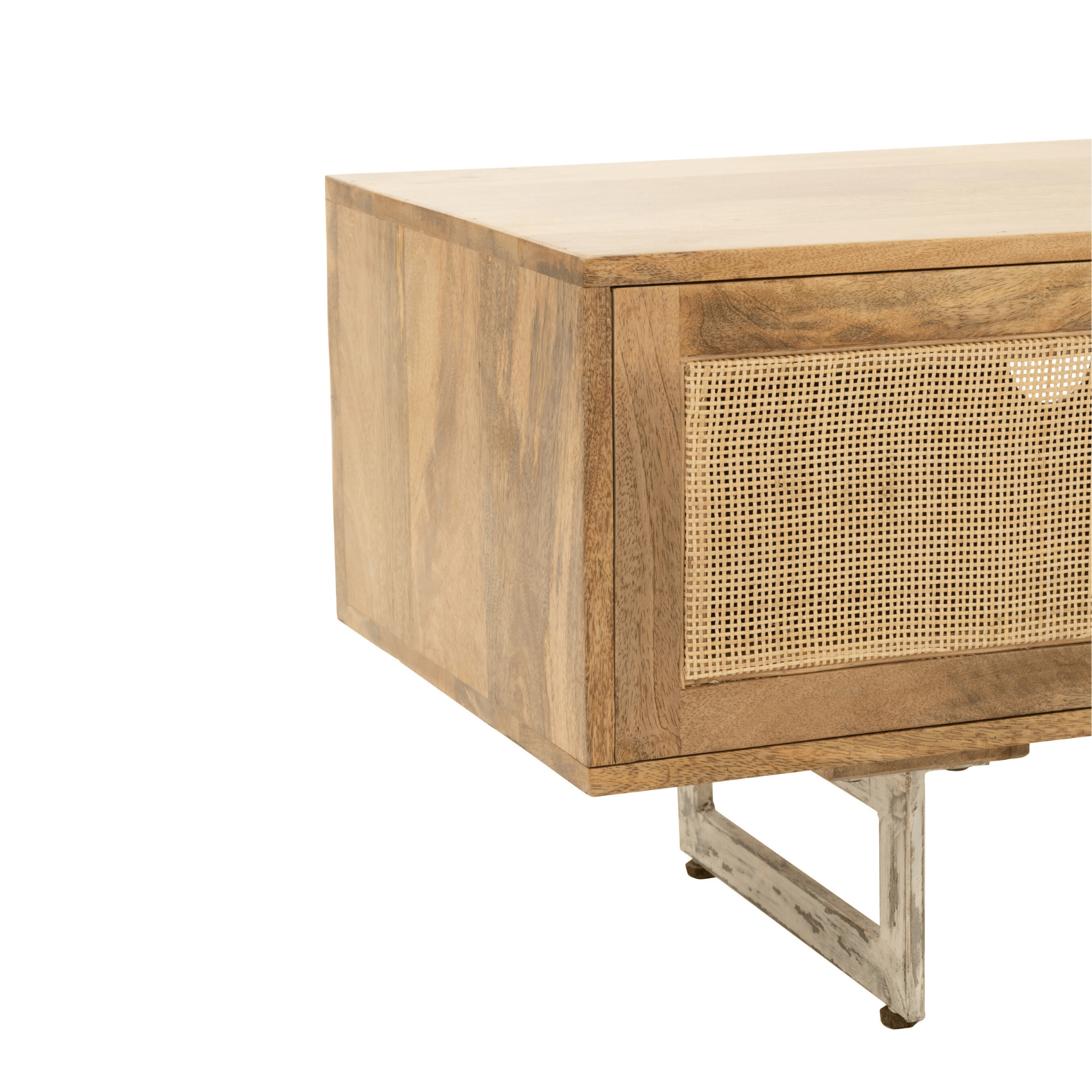 Meuble TV en rotin et bois de manguier — vue 4