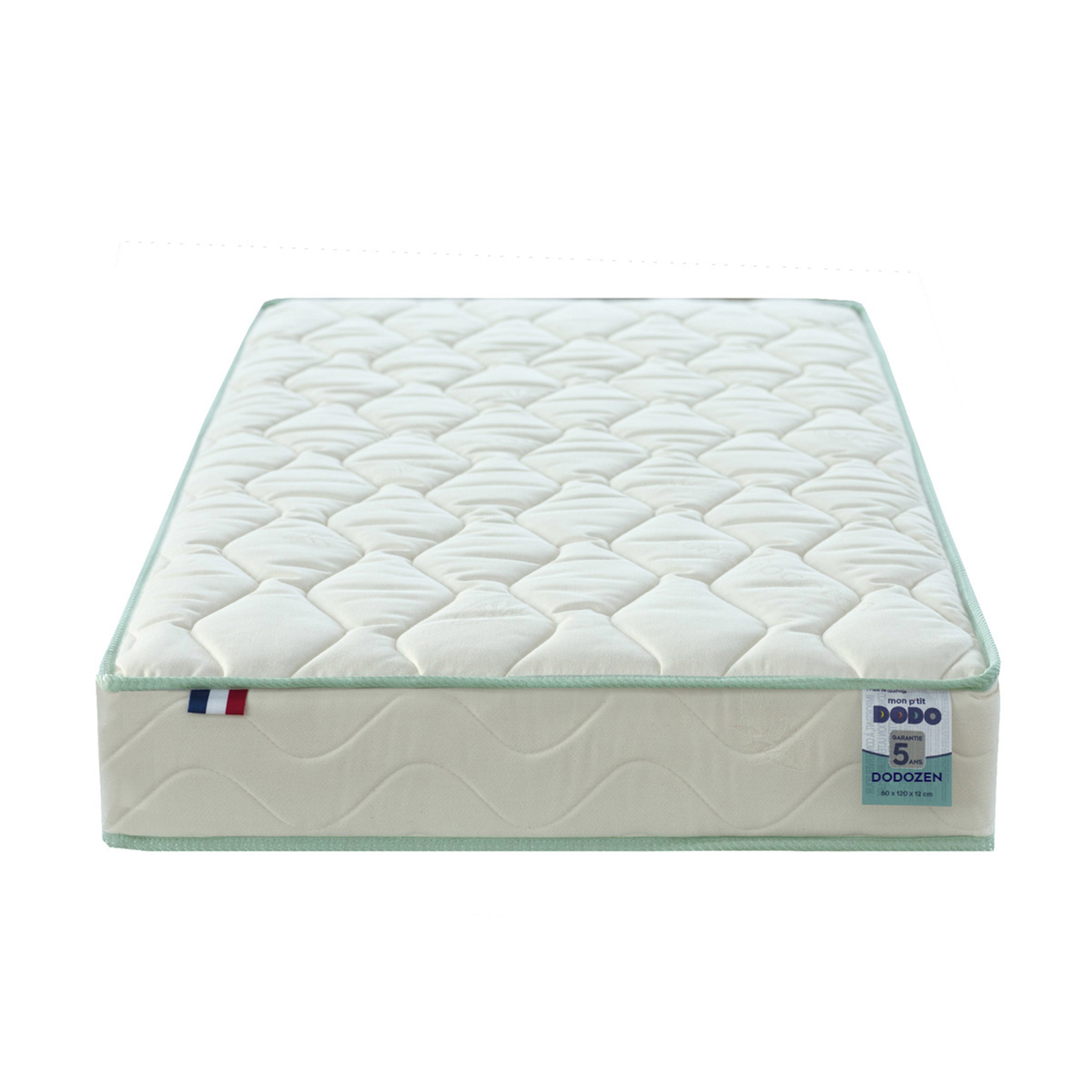 Matelas bébé face été / face hiver en coton bio soutien ferme