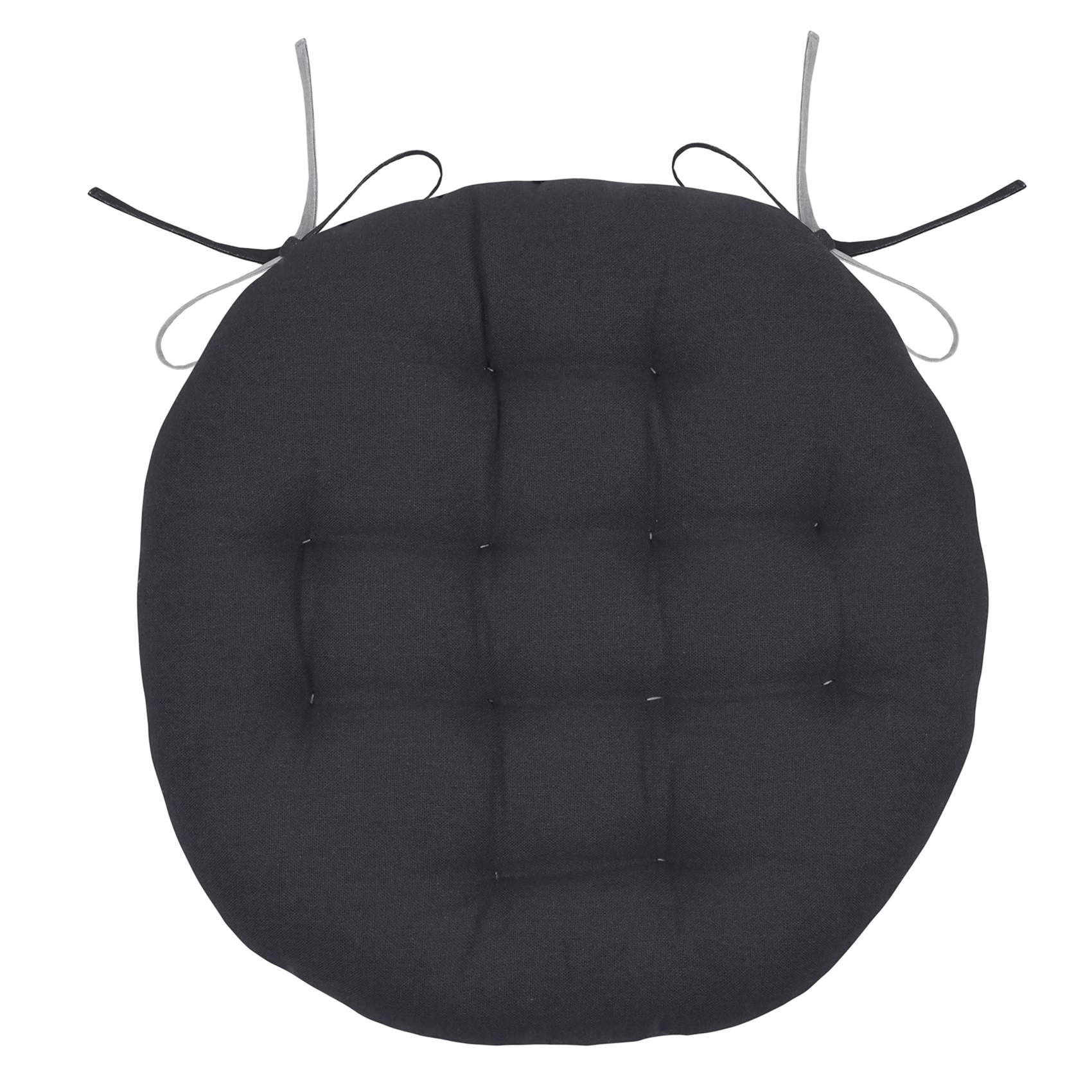 Galette de chaise ronde et bicolore