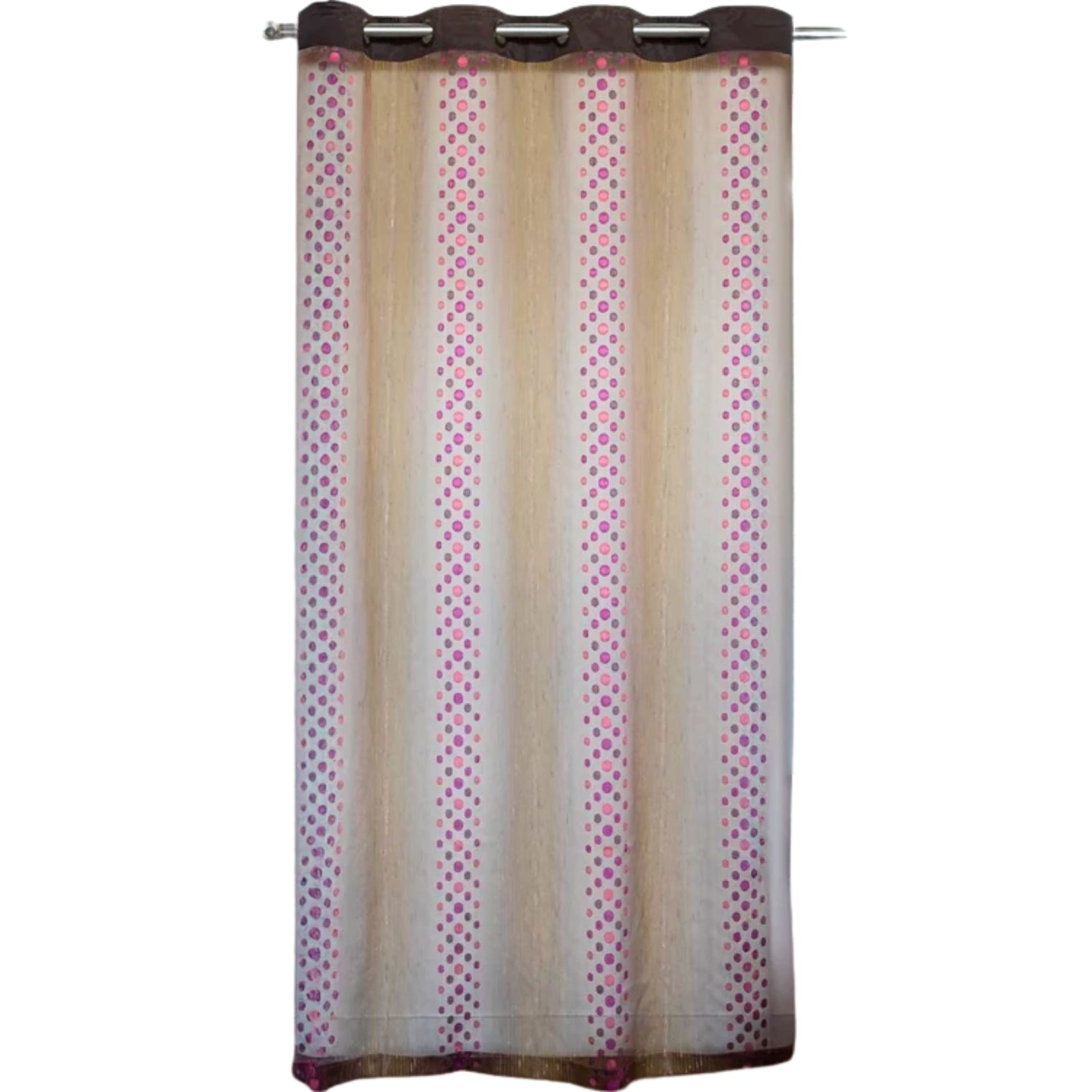 Voilage tamisant à pois et rayures — vue 4