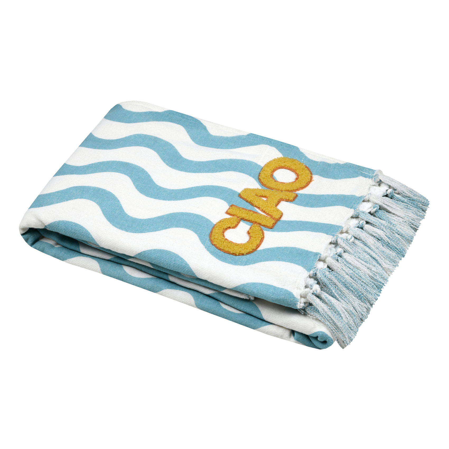 Plaid fouta motif vague COOL