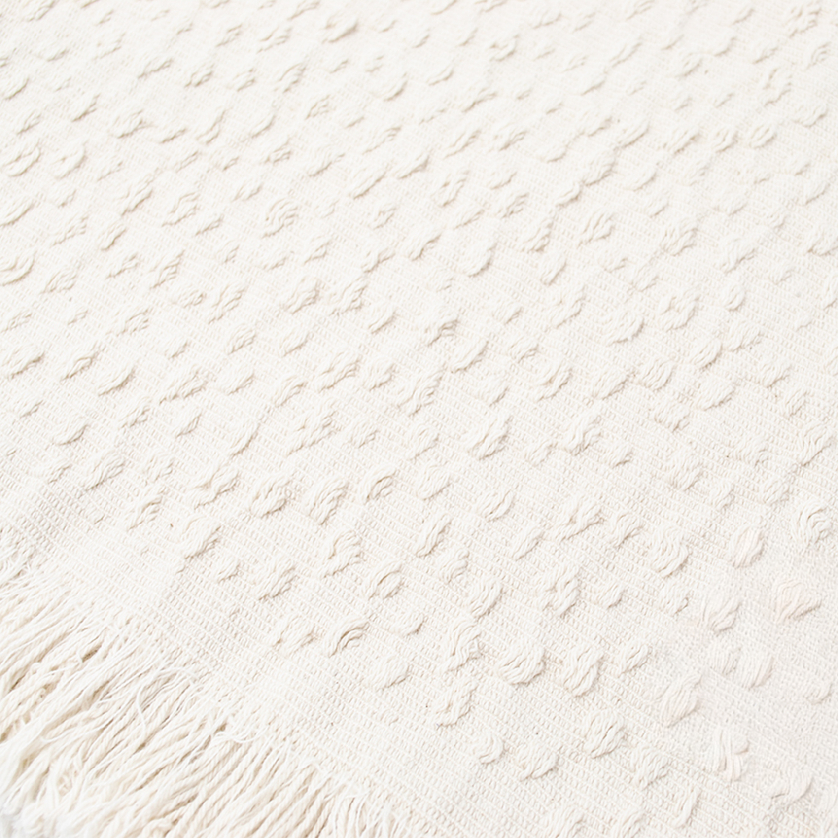 Plaid en coton jacquard à motif goutte d’eau — vue 3