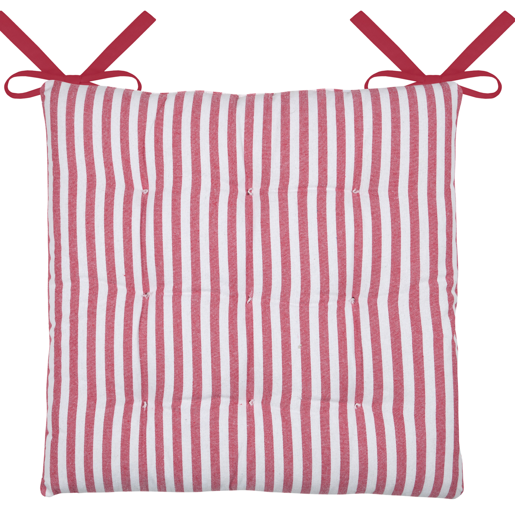 Galette de chaise double face à 9 points en polycoton — vue 3