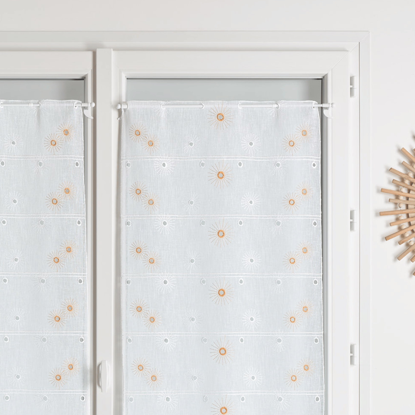 Modulable brodé à fleurs coloris orange — vue 4