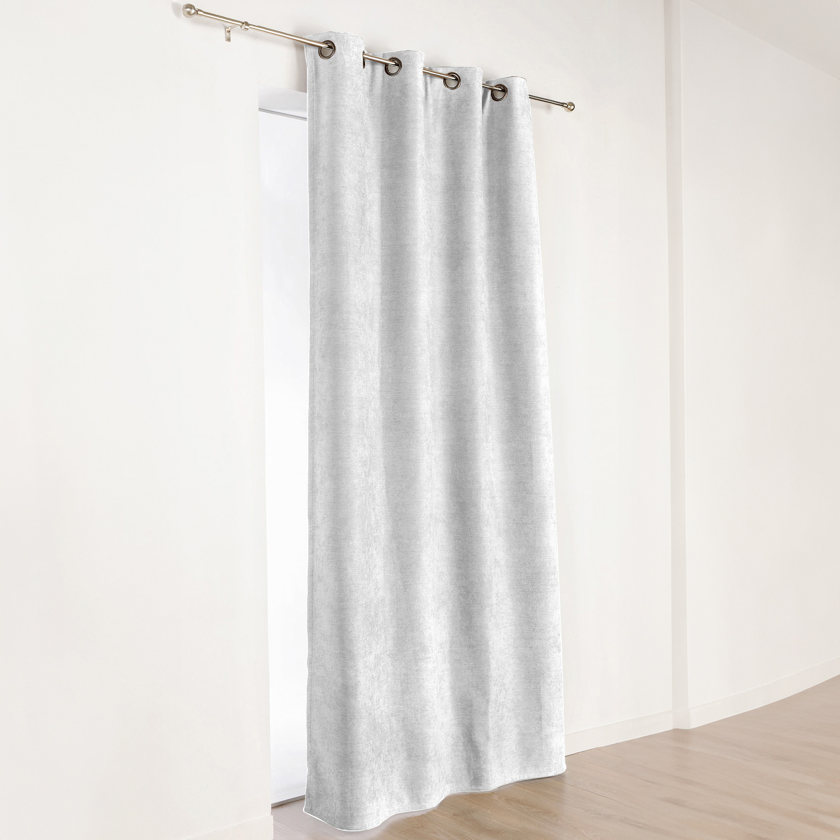 Rideau à Oeillets Isolant et Déperlant Effet Velours — vue 4