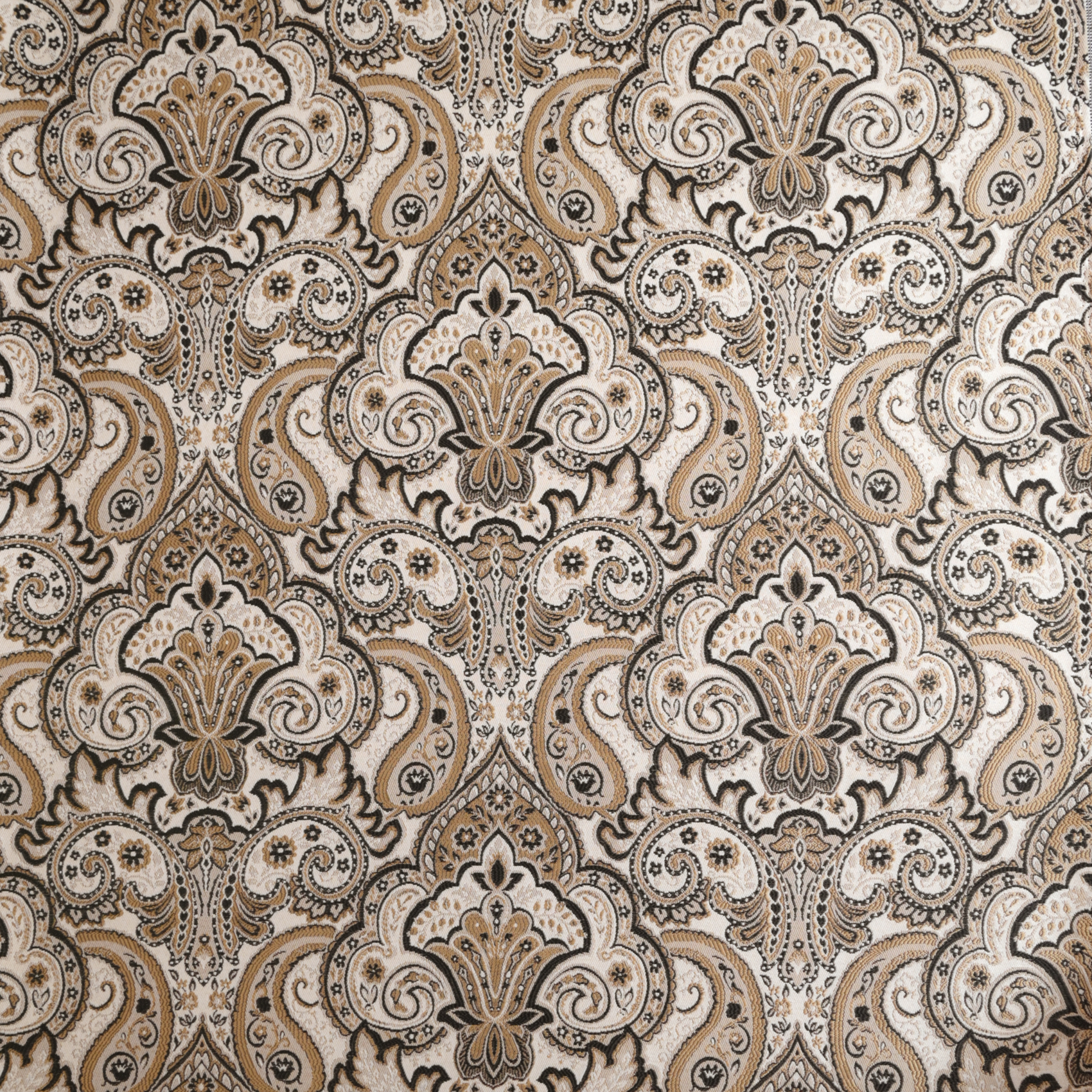 Tissu d’ameublement jacquard à motif cachemire et perse