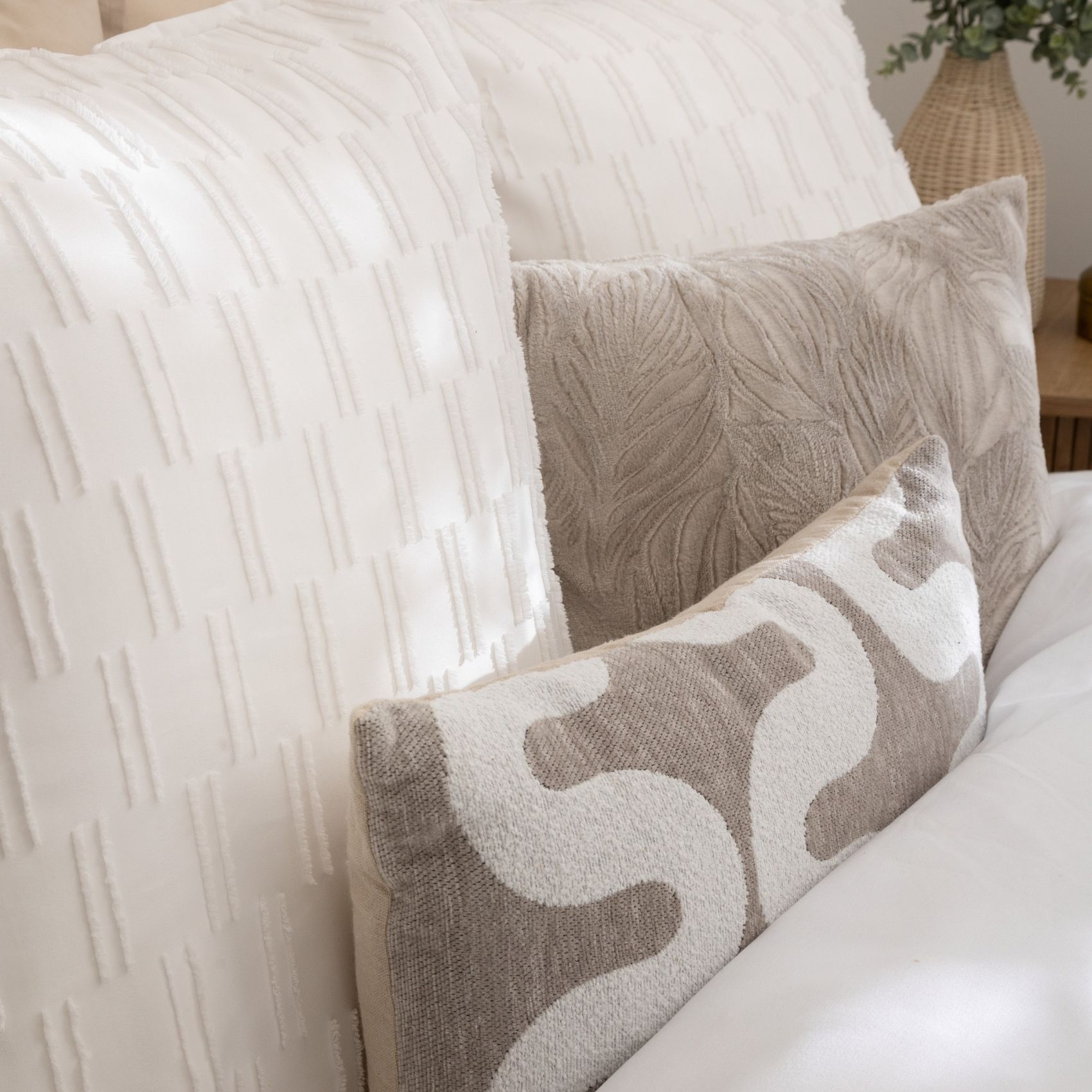 Parure de lit Jacquard lignes graphiques — vue 6