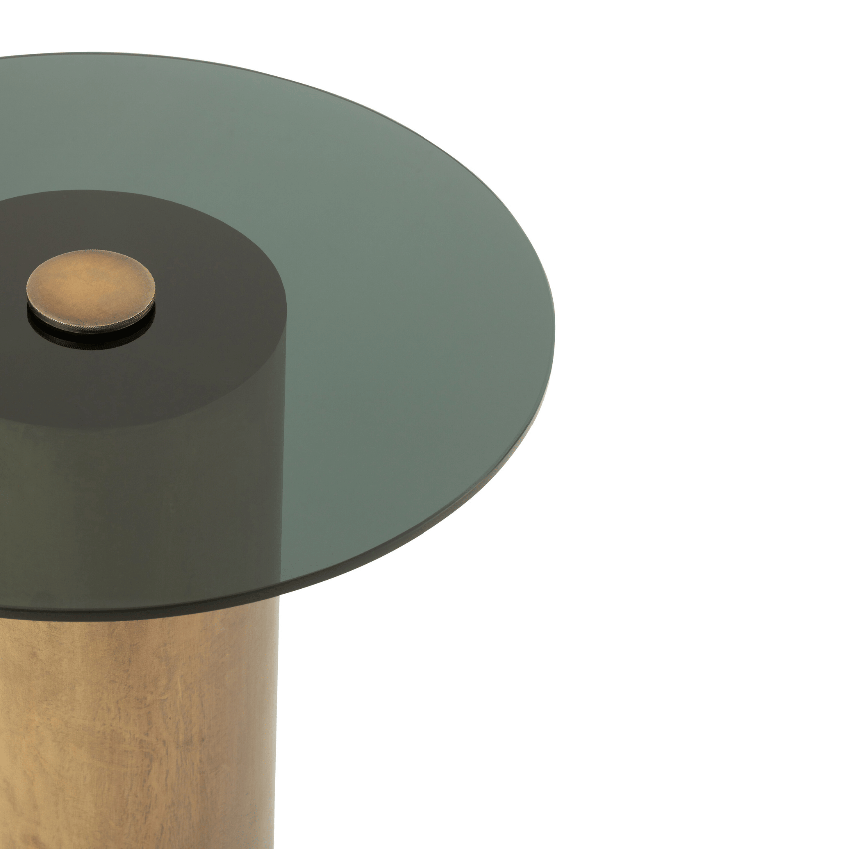 Table d'appoint en fer et verre — vue 4