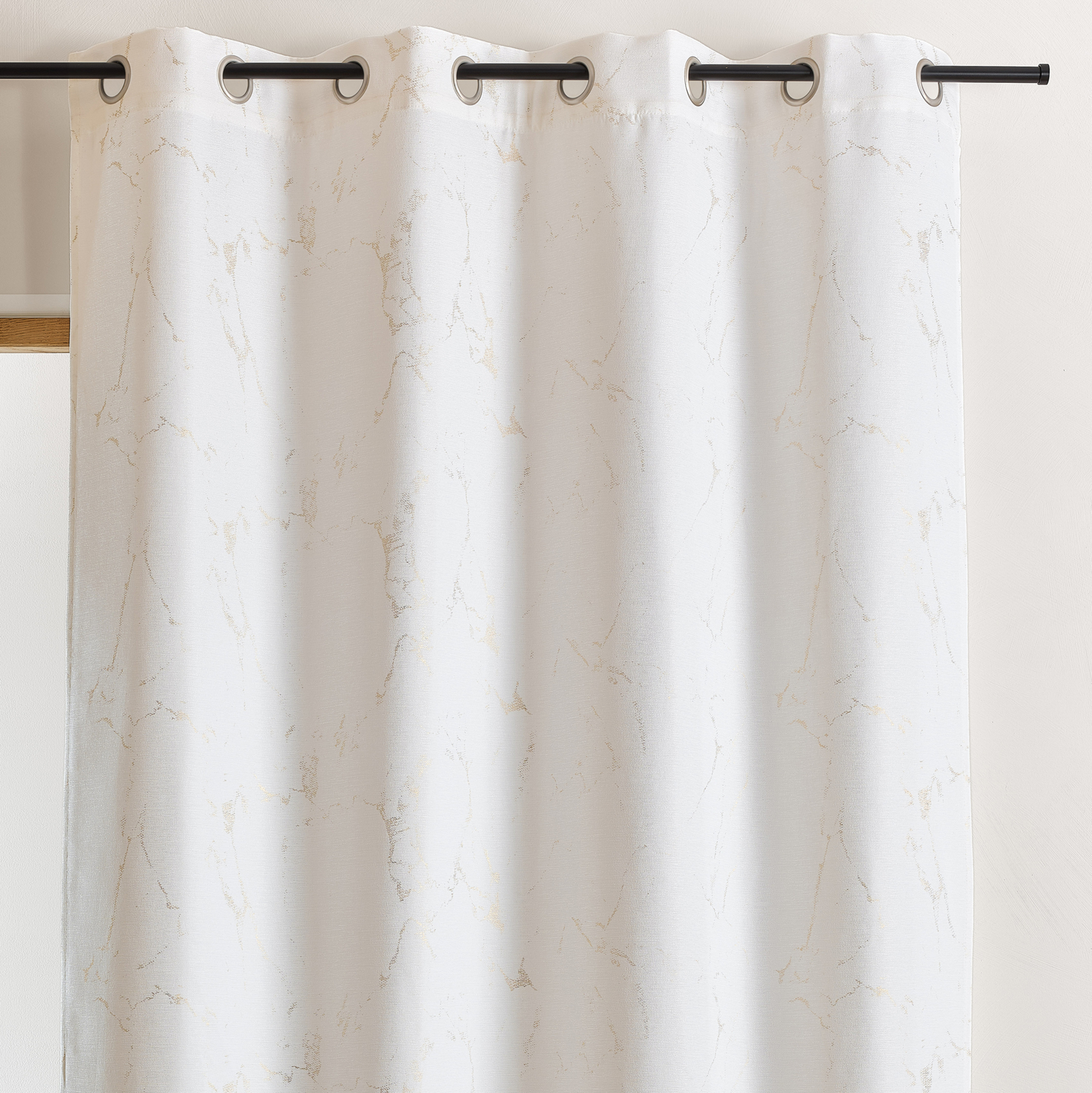 Rideau tamisant imprimé effet marbré — vue 4