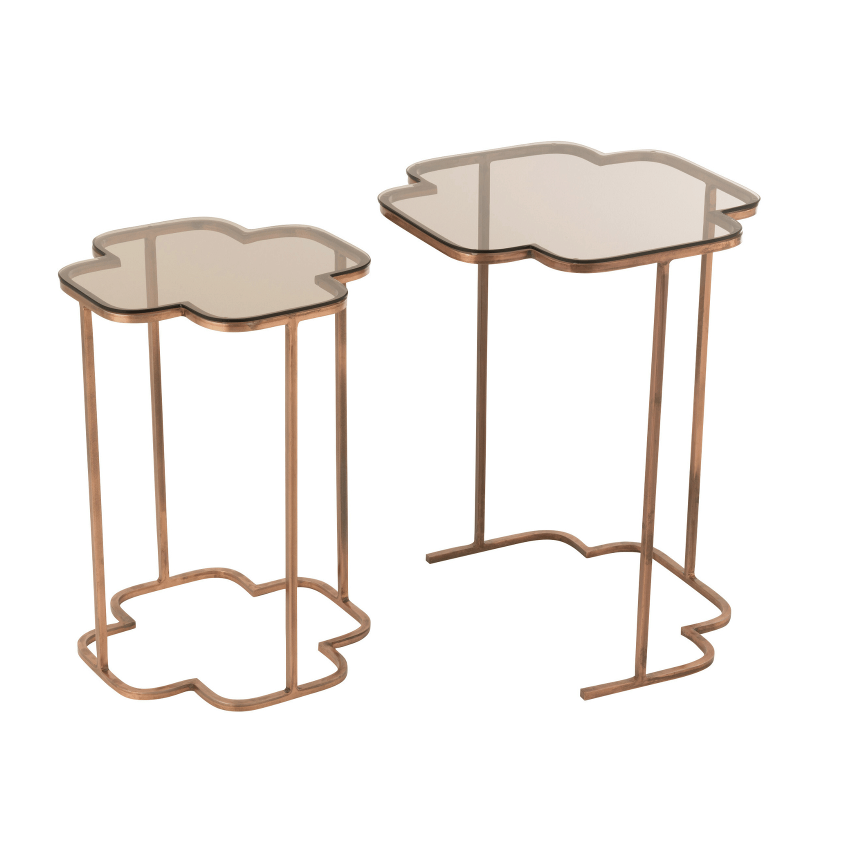 Lot de 2 tables gigognes en métal — vue 3