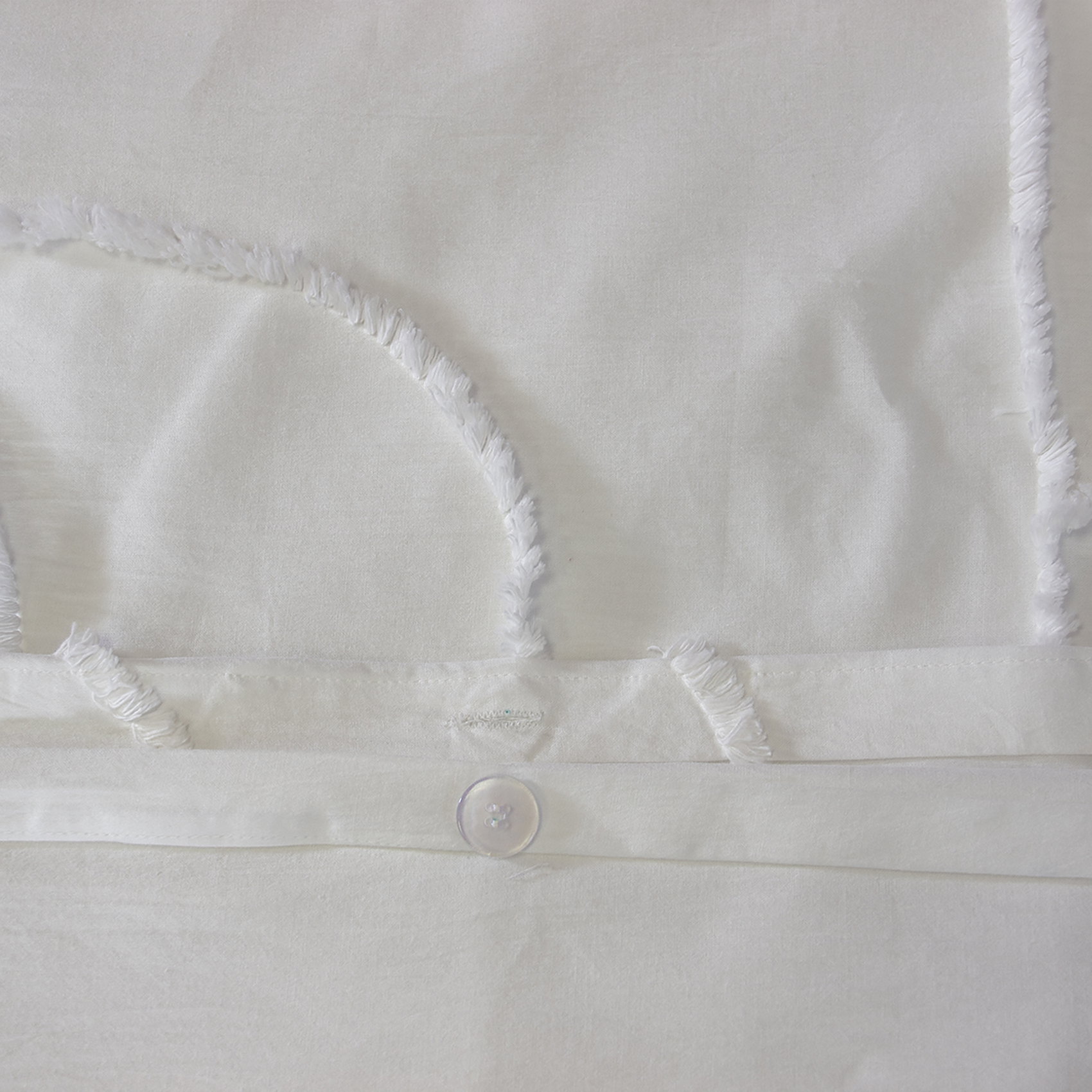 Parure de lit coton lavé tuftée géométrique abstrait — vue 4