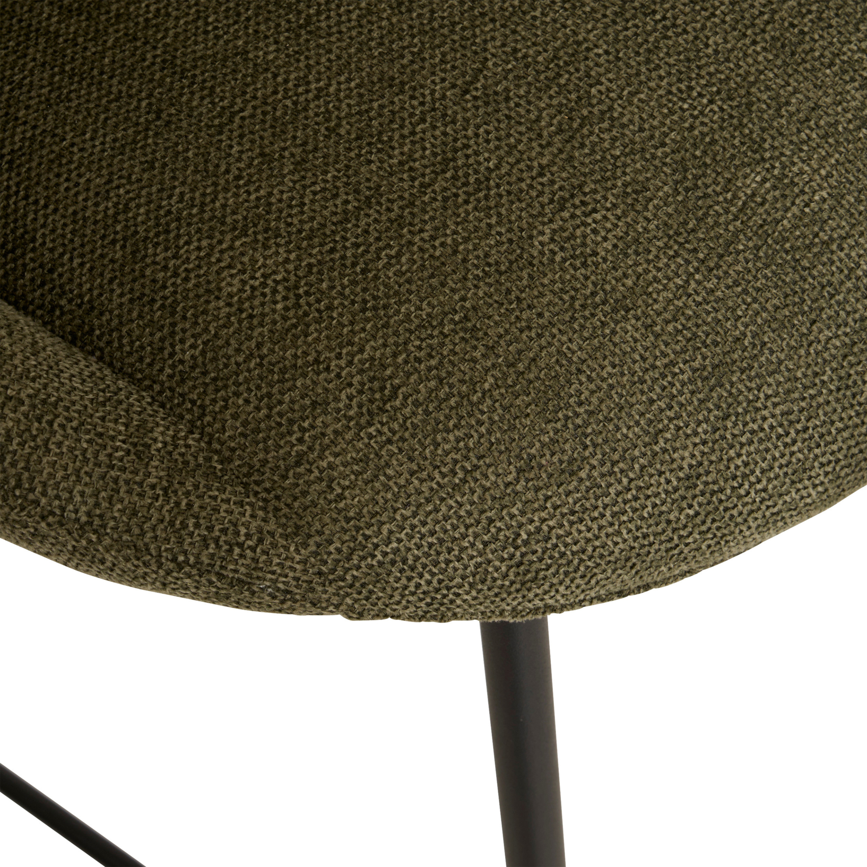 Lot de 2 tabourets de bar haut en tissu rembourré — vue 3
