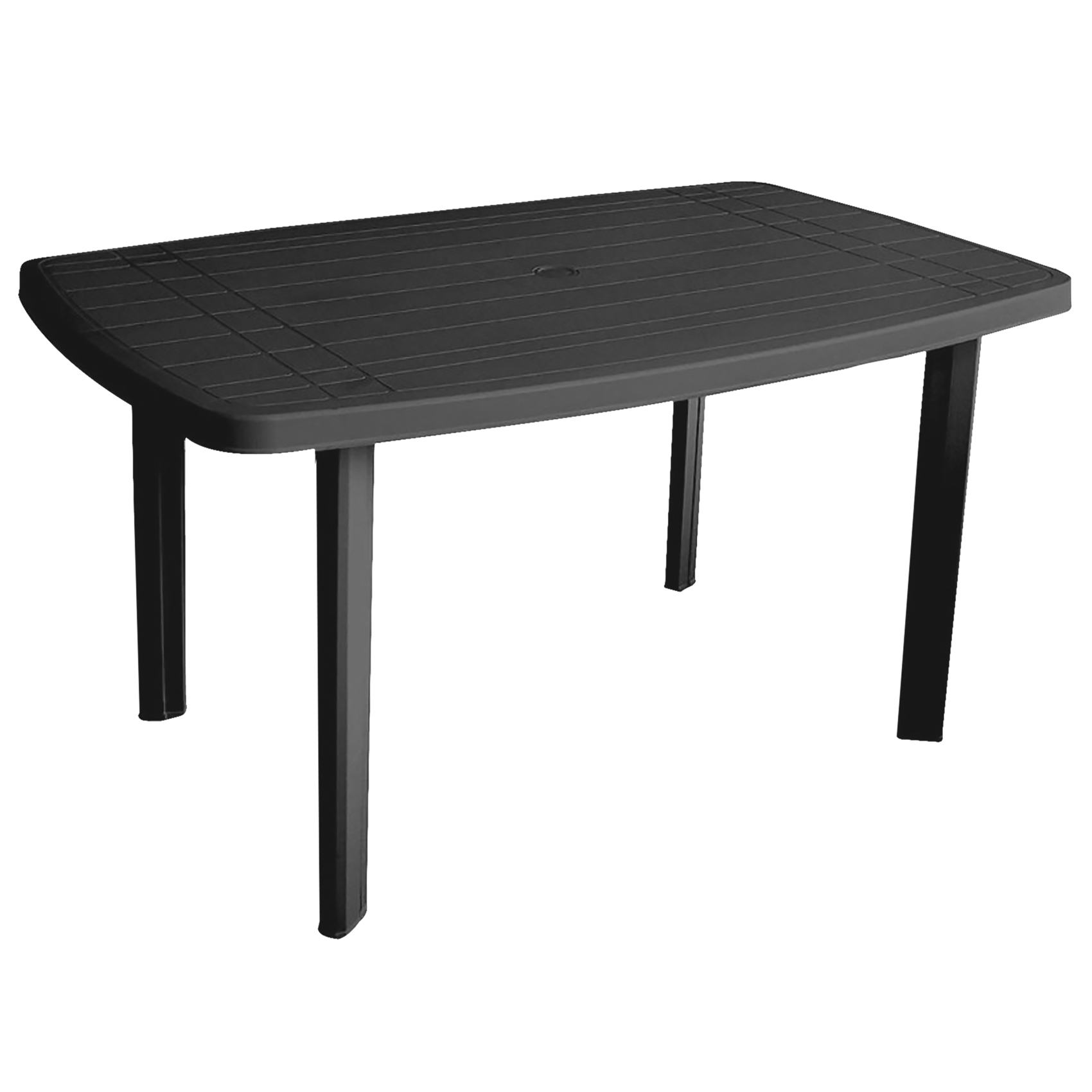 Salon de jardin en résine – Table ovale et 4 fauteuils — vue 5