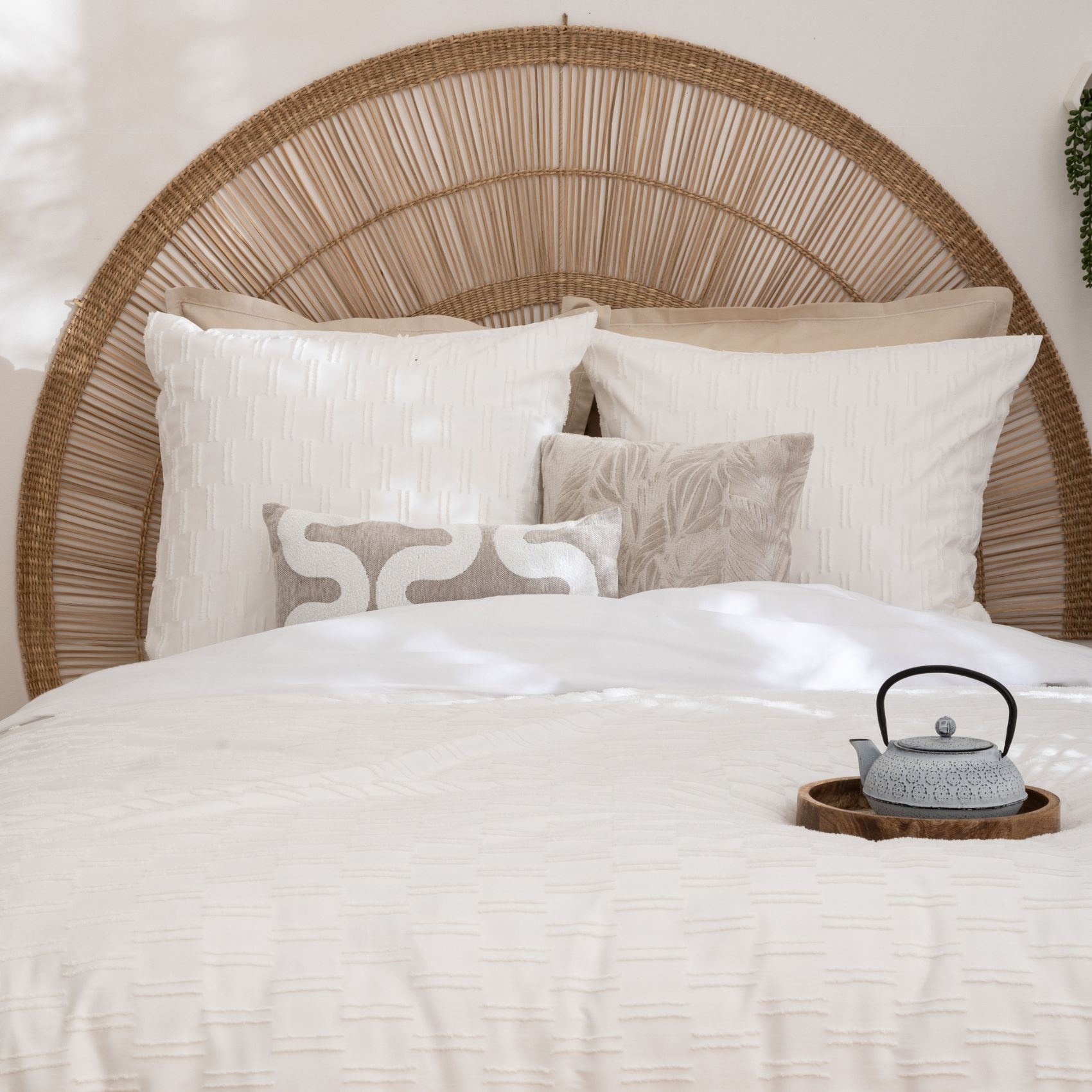 Parure de lit Jacquard lignes graphiques — vue 3