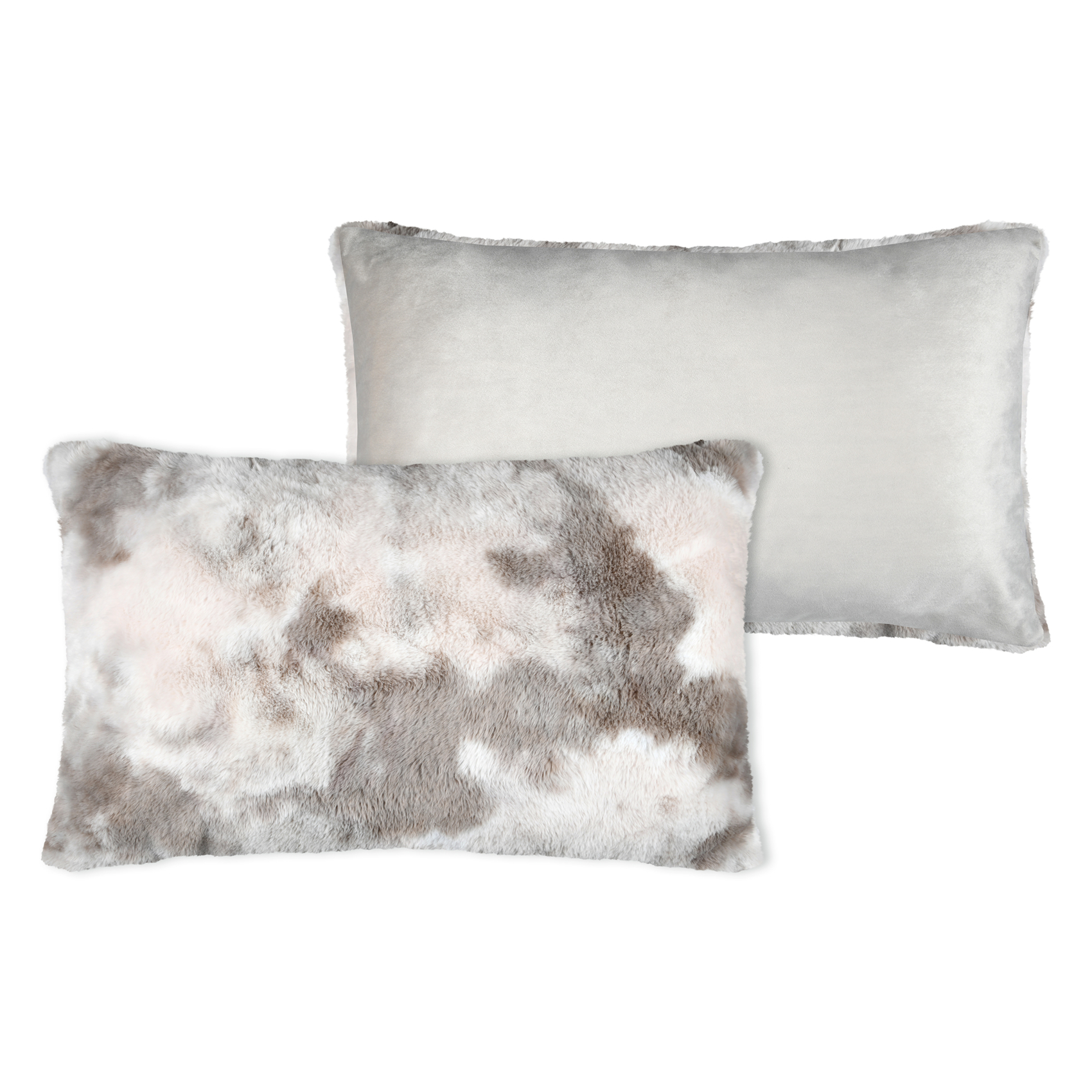 Coussin imitation fourrure marbre — vue 4