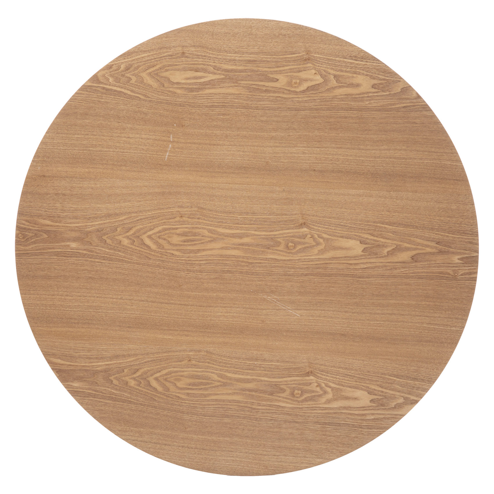 Table à manger ronde aspect bois — vue 5