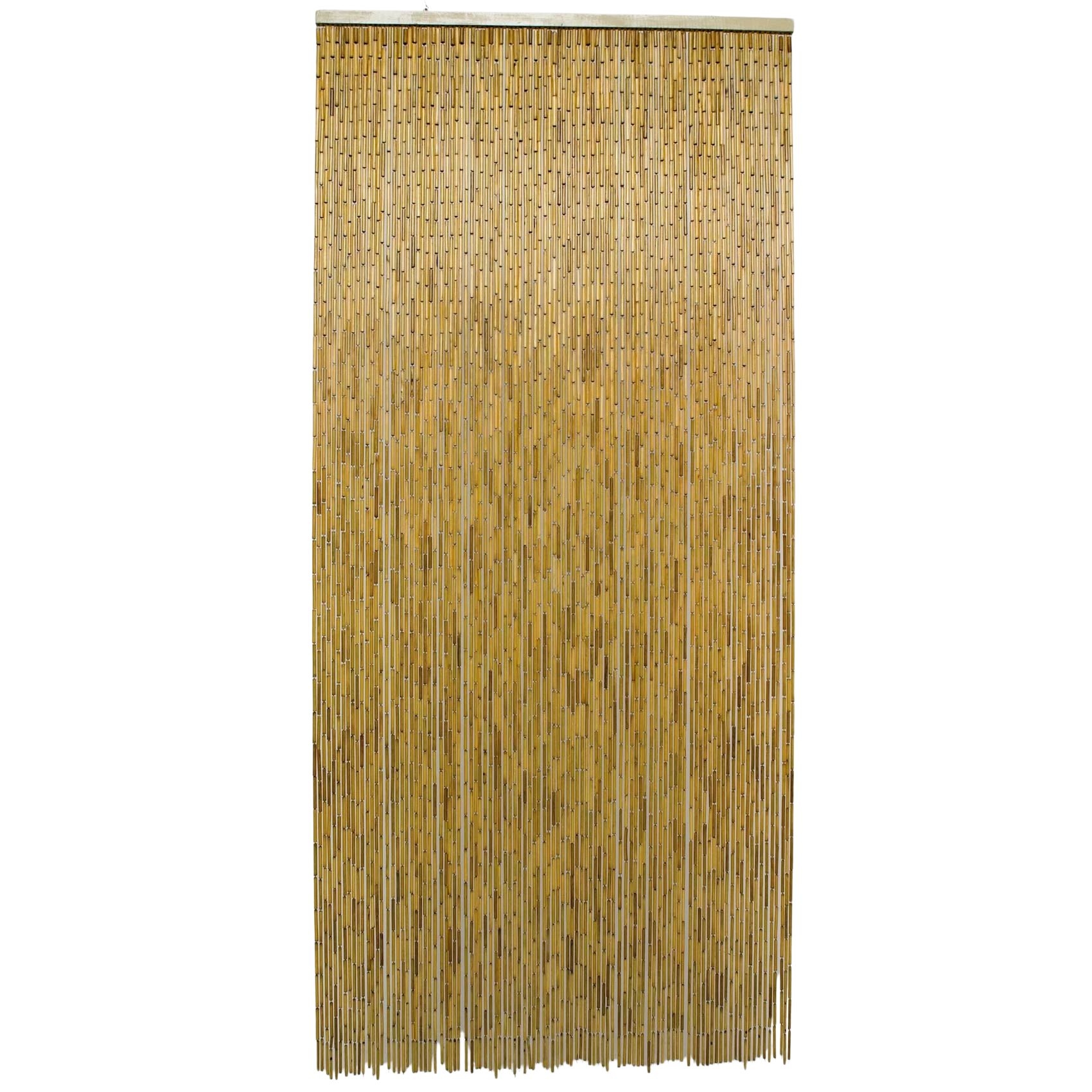 Rideau en bâtonnet de bambou vernis — vue 3