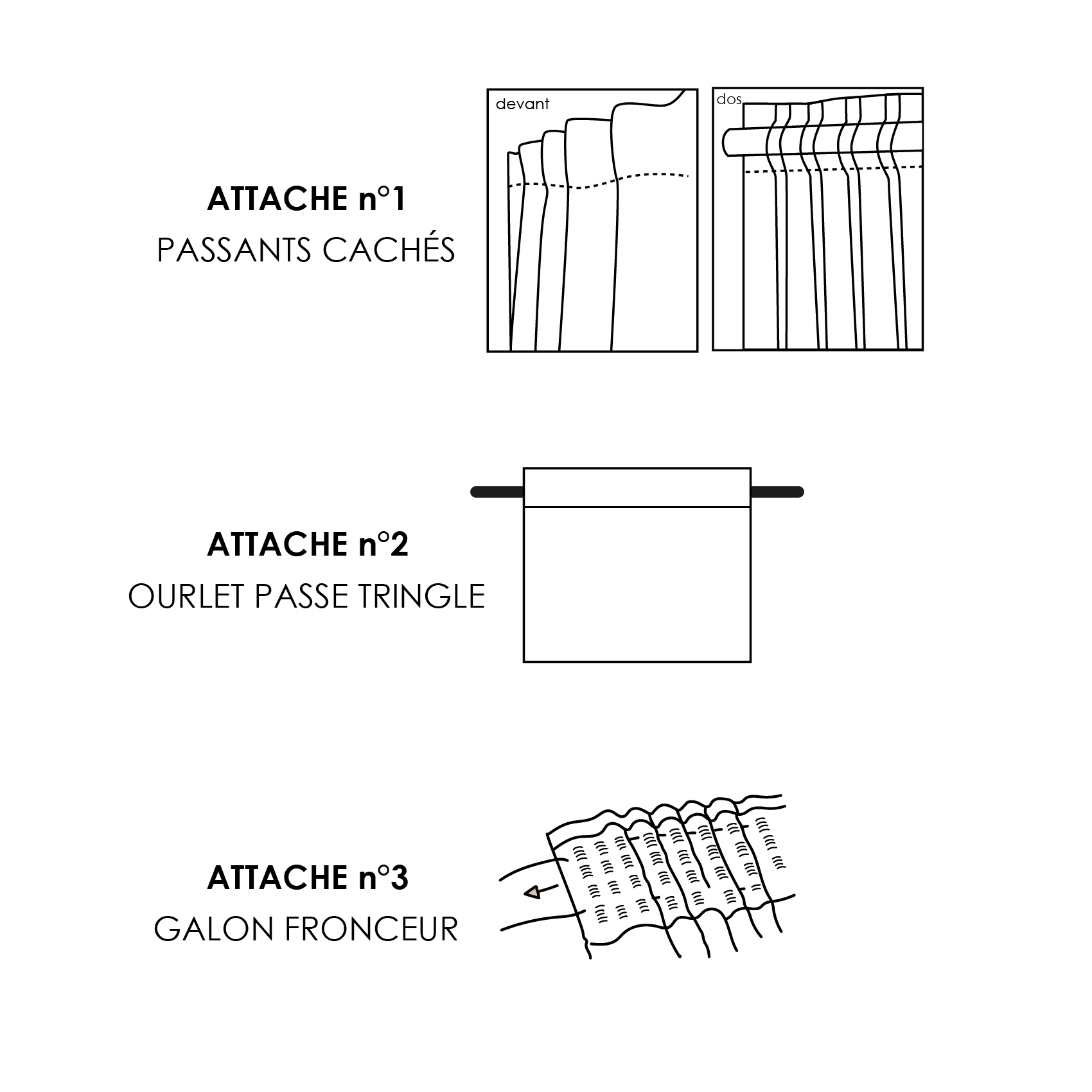 Rideau thermique et occultant accroche 3-en-1 LUZ — vue 4