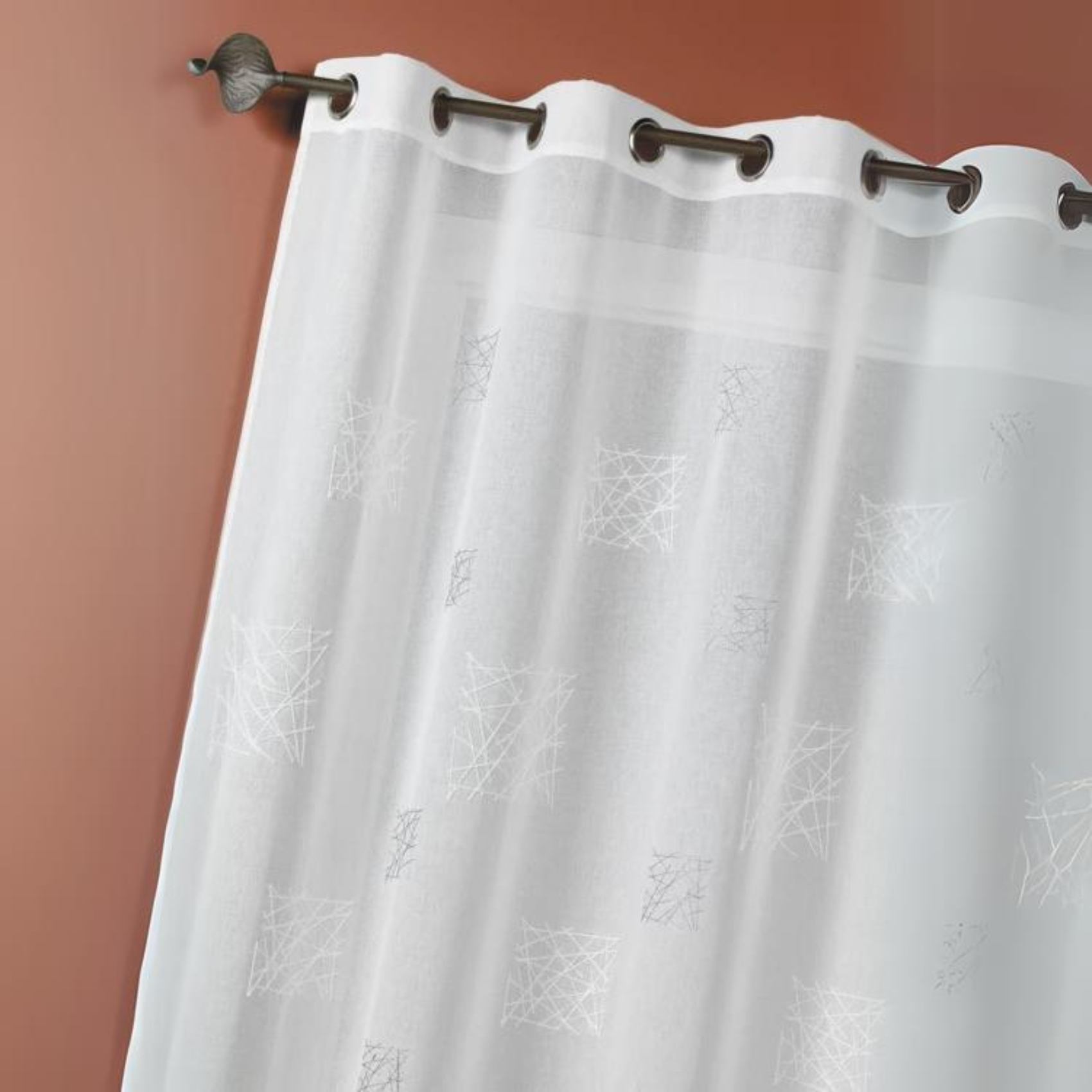 Voilage Etamine Brodée