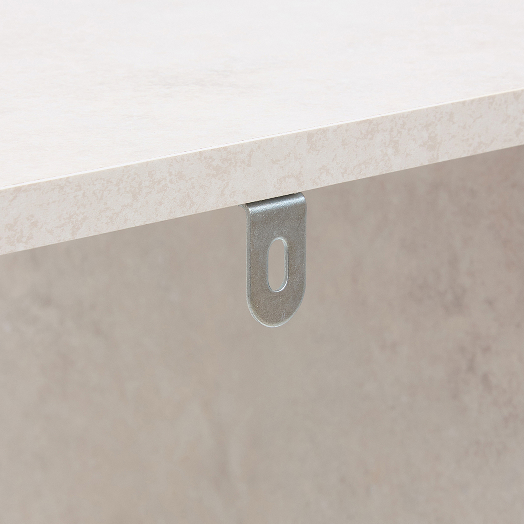 Etagère 2 cases en panneau de particules effet bois — vue 6