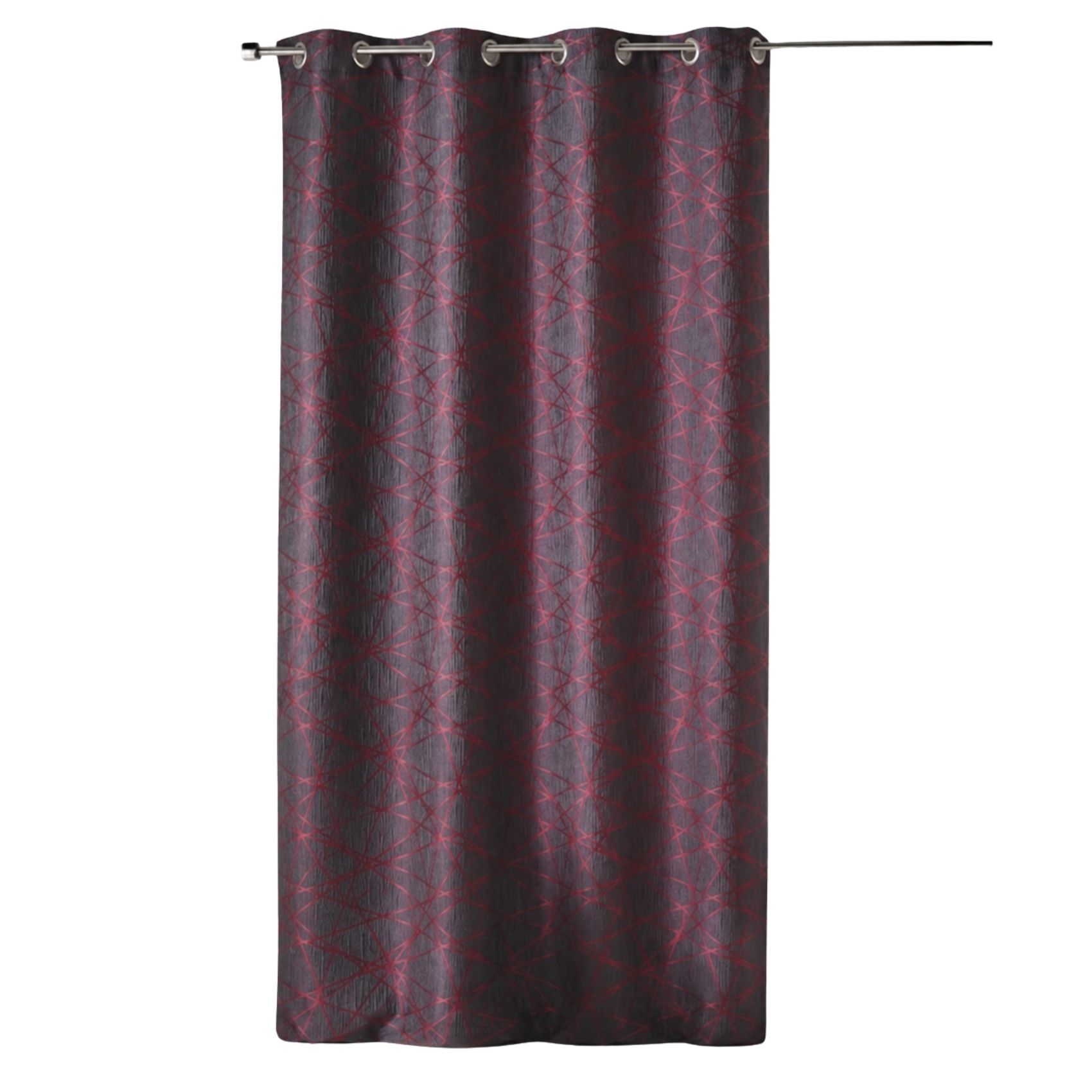 Rideau tamisant jacquard à motifs géométriques — vue 4