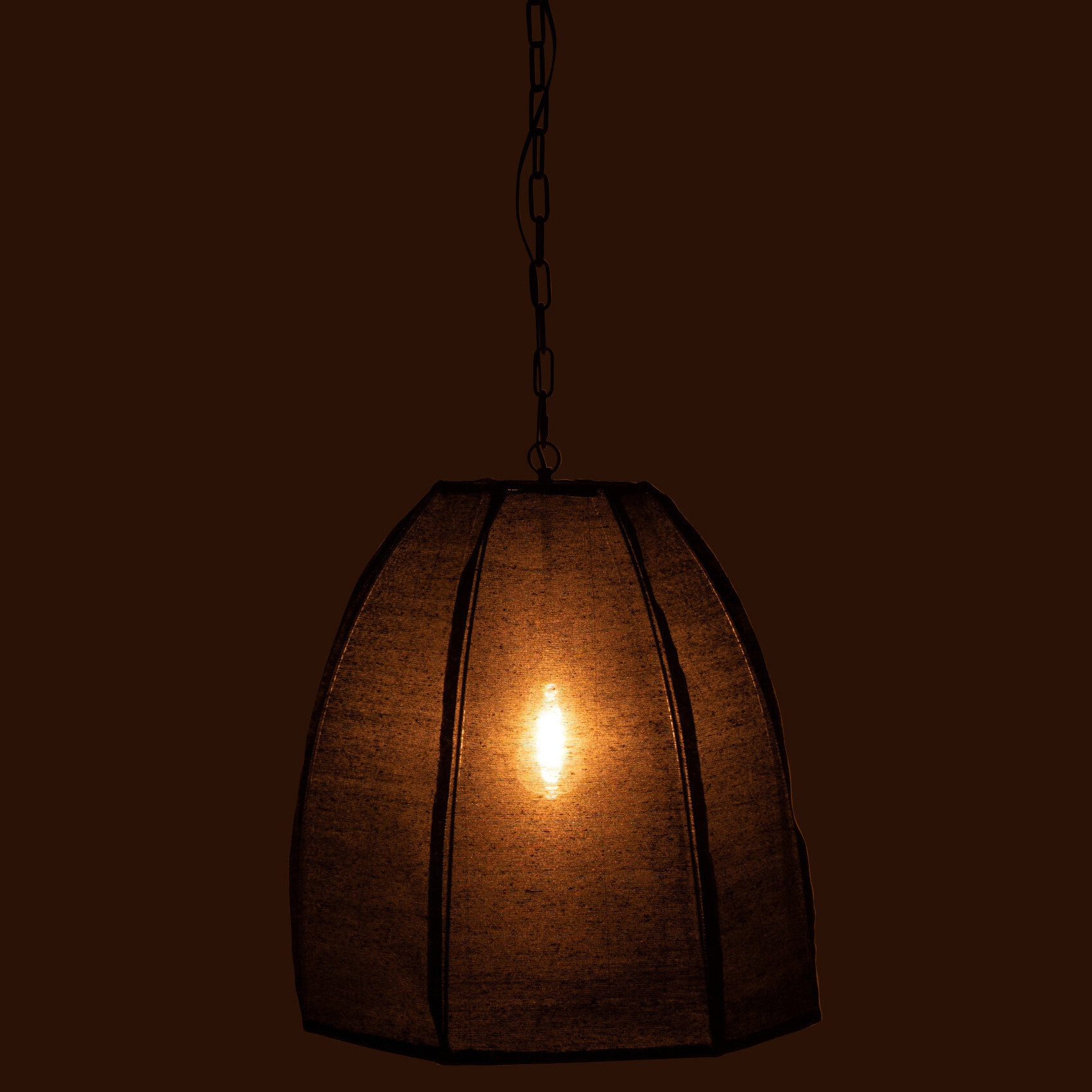 Plafonnier poire en lin — vue 3