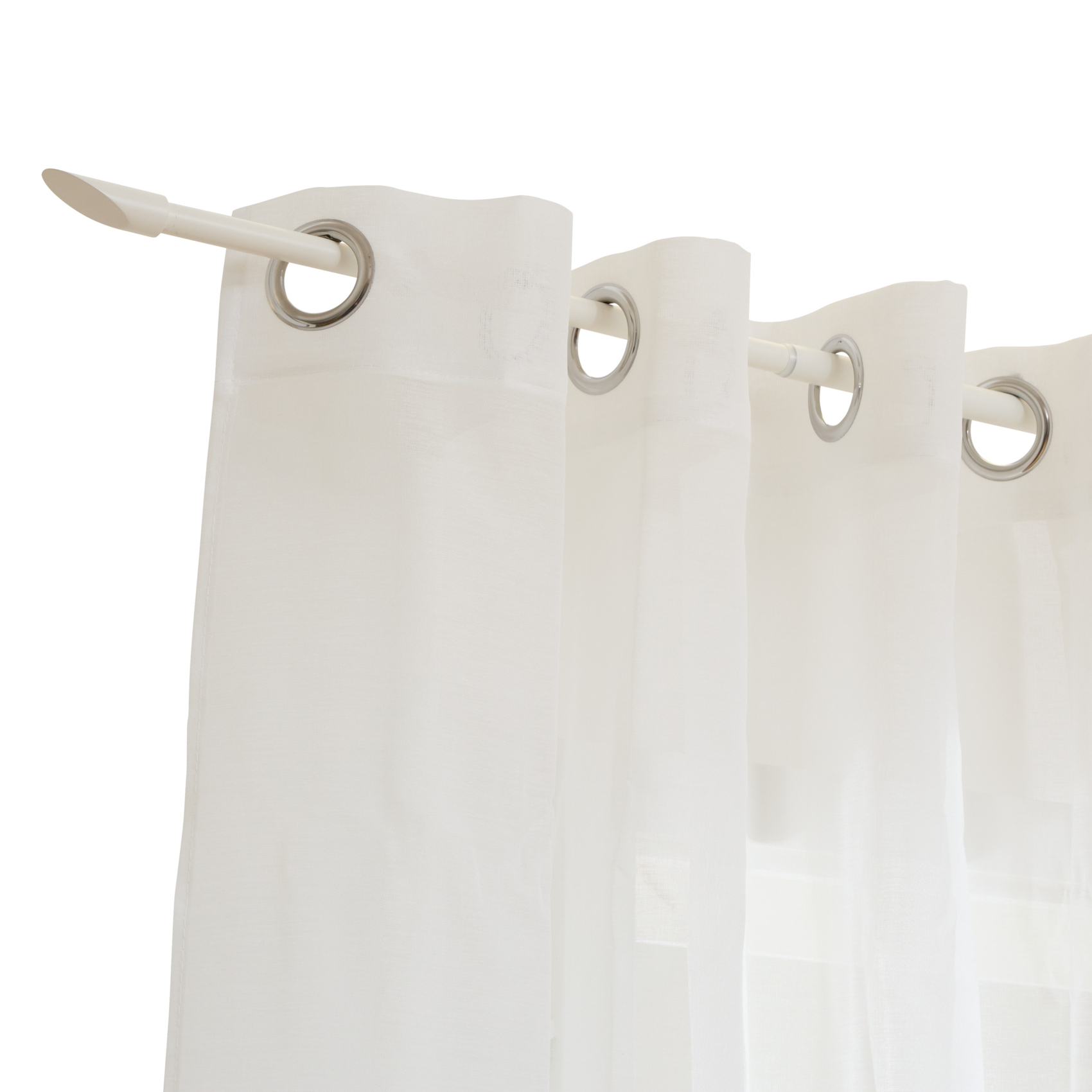 Kit tringle à rideaux extensible avec embout flèche en métal — vue 6