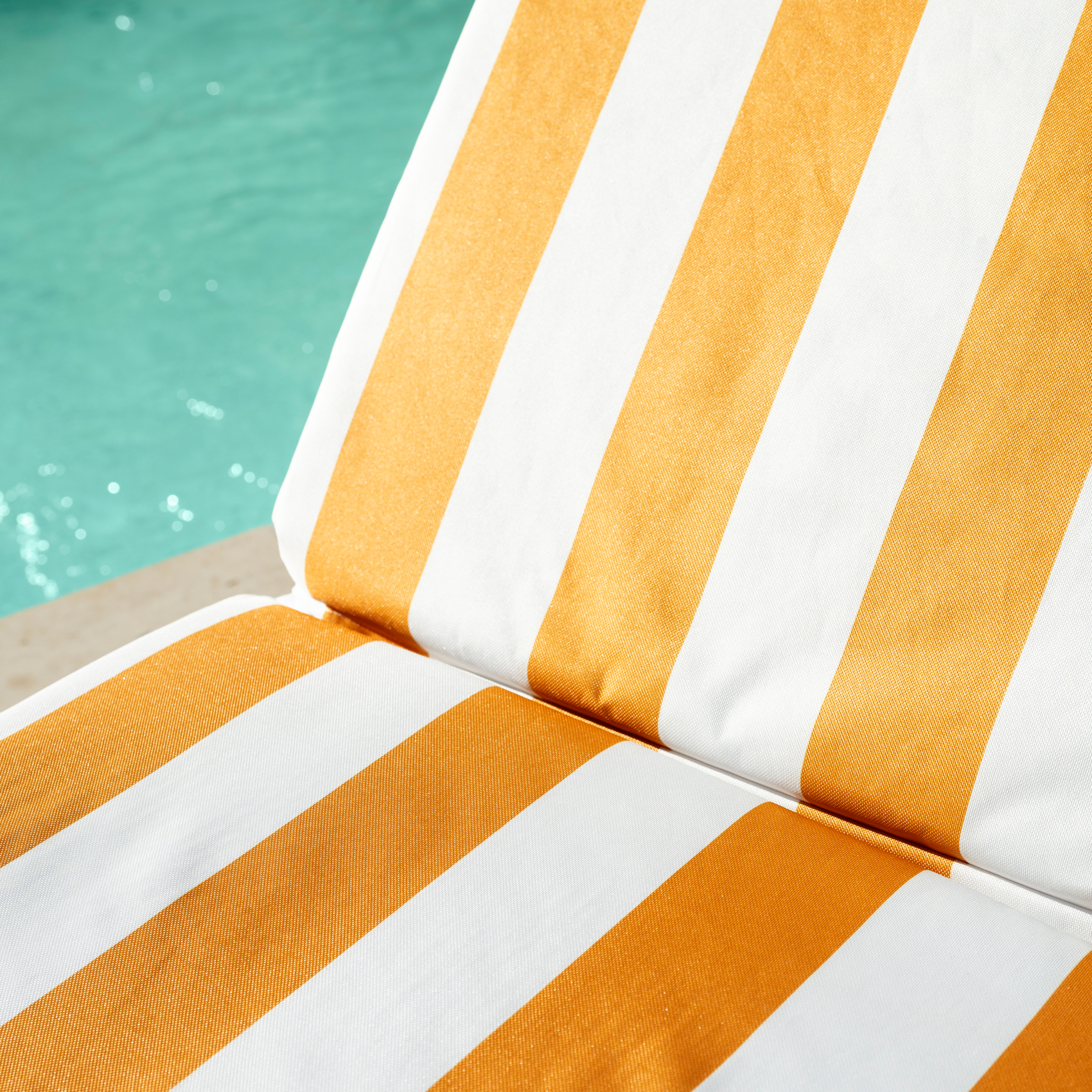 Matelas bain de soleil imperméable déhoussable à rayures ARCACHON — vue 5
