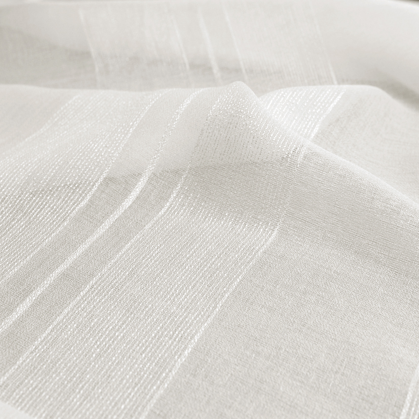 Voilage uni rayures brodées — vue 4