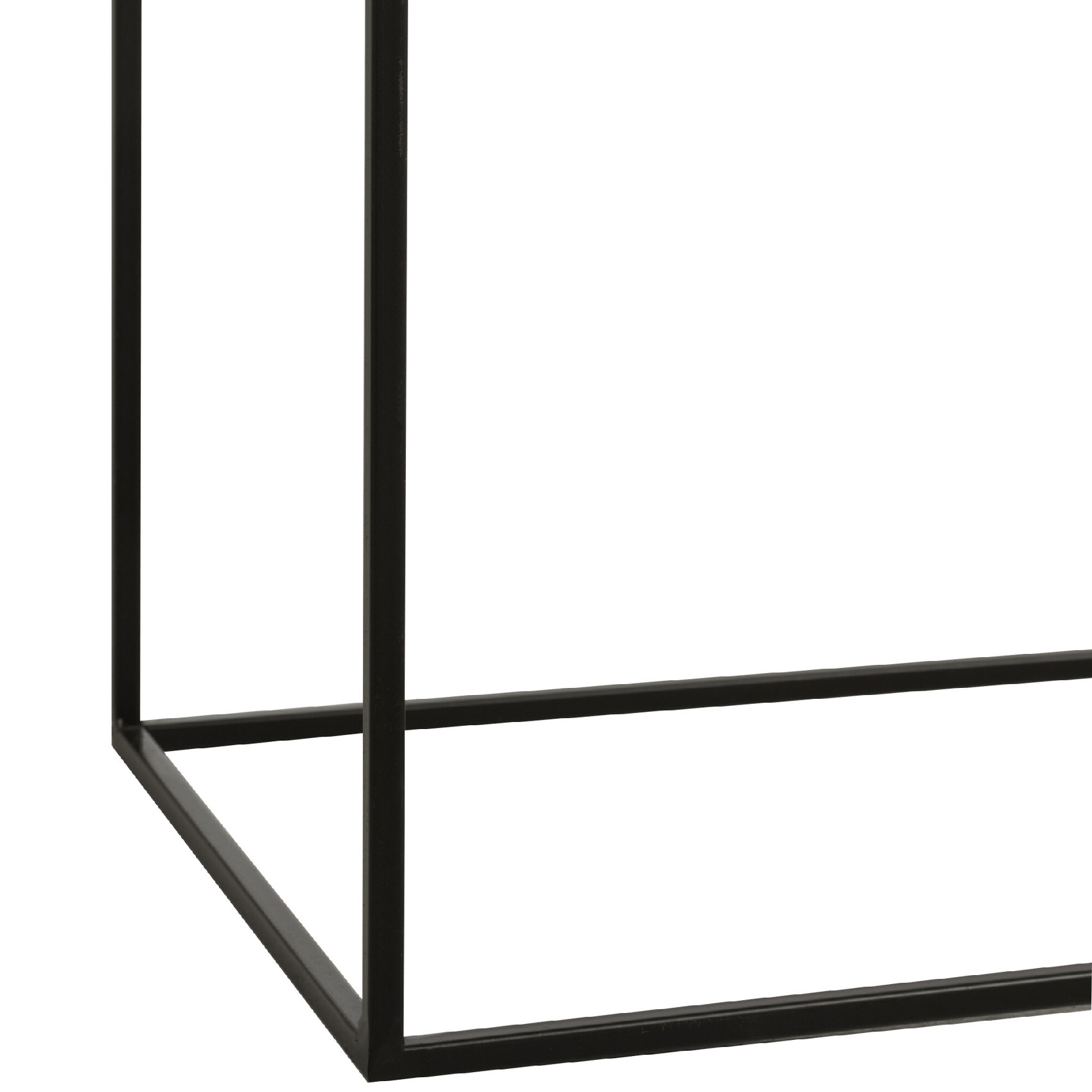 Console rectangulaire 2 étagères en métal — vue 4