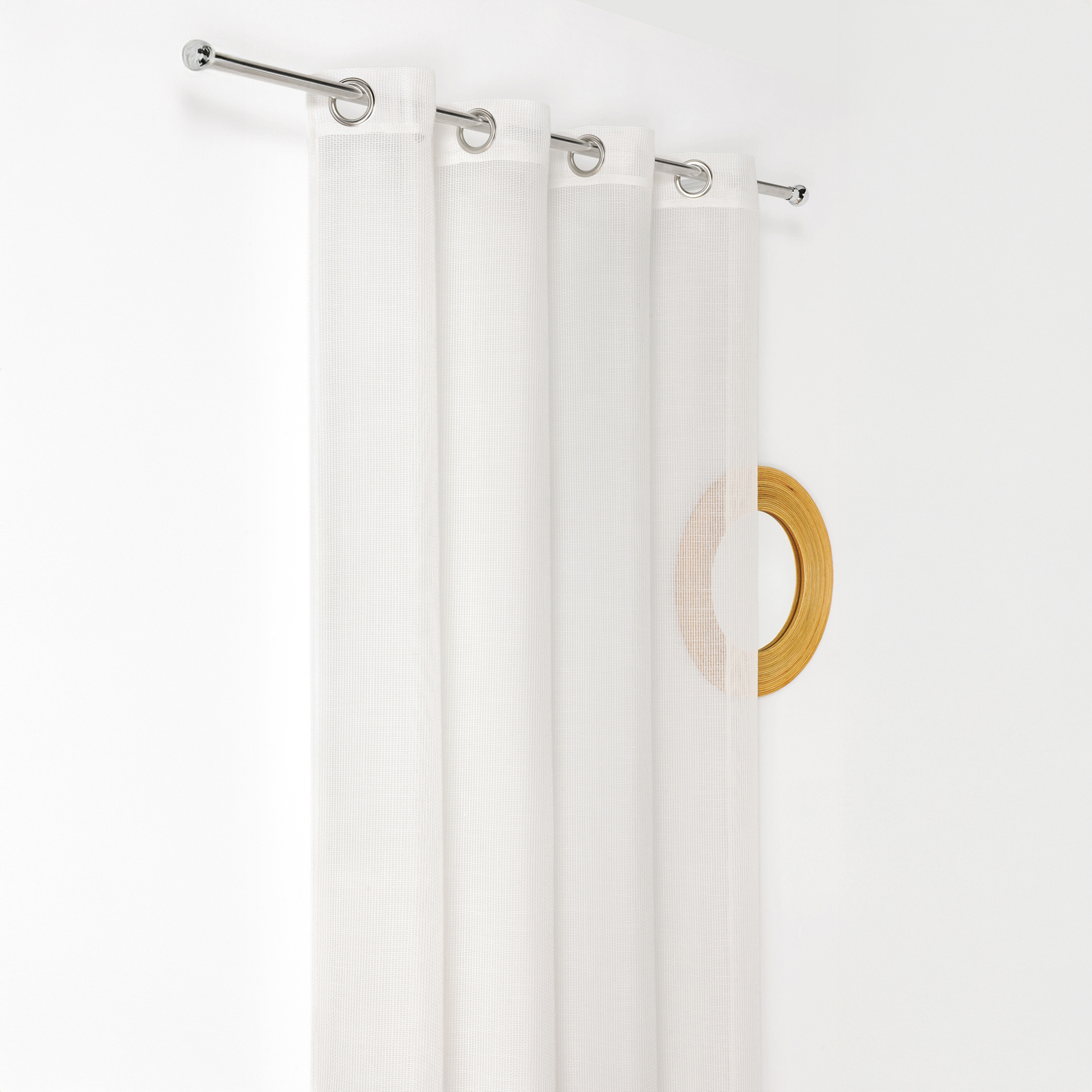 Voilage tissé maille uni