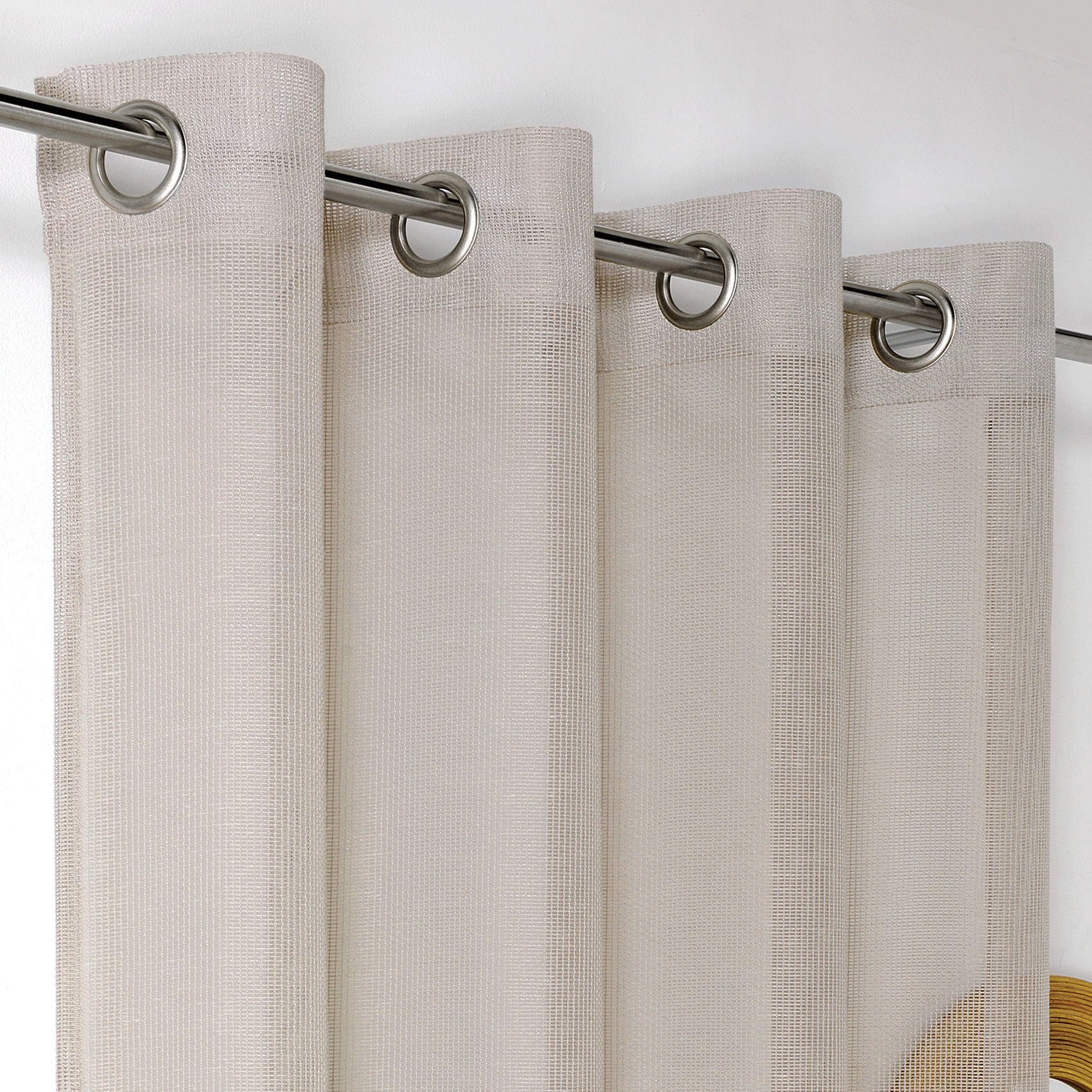 Voilage tissé maille uni — vue 6