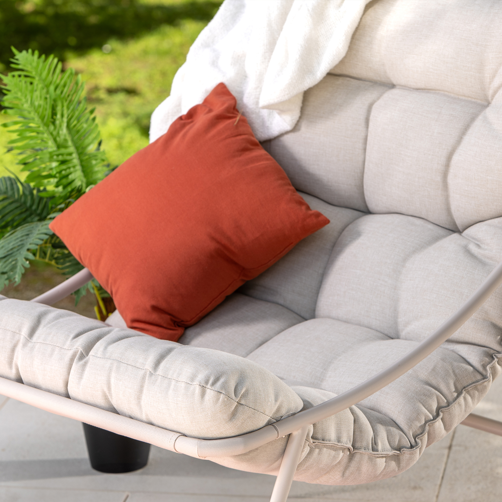Fauteuil de jardin détente avec coussin — vue 4