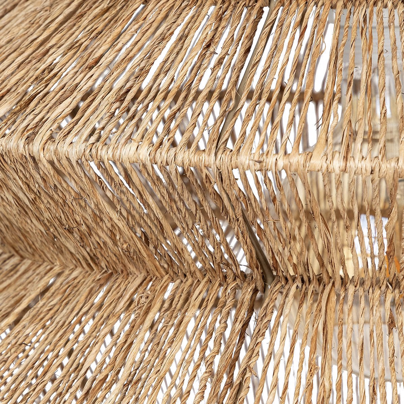 Suspension style accordéon en jute — vue 3