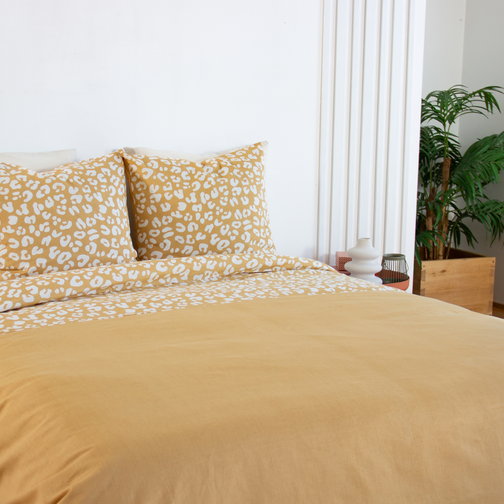 Parure de lit 3 pièces léopard coton housse + taies — vue 5