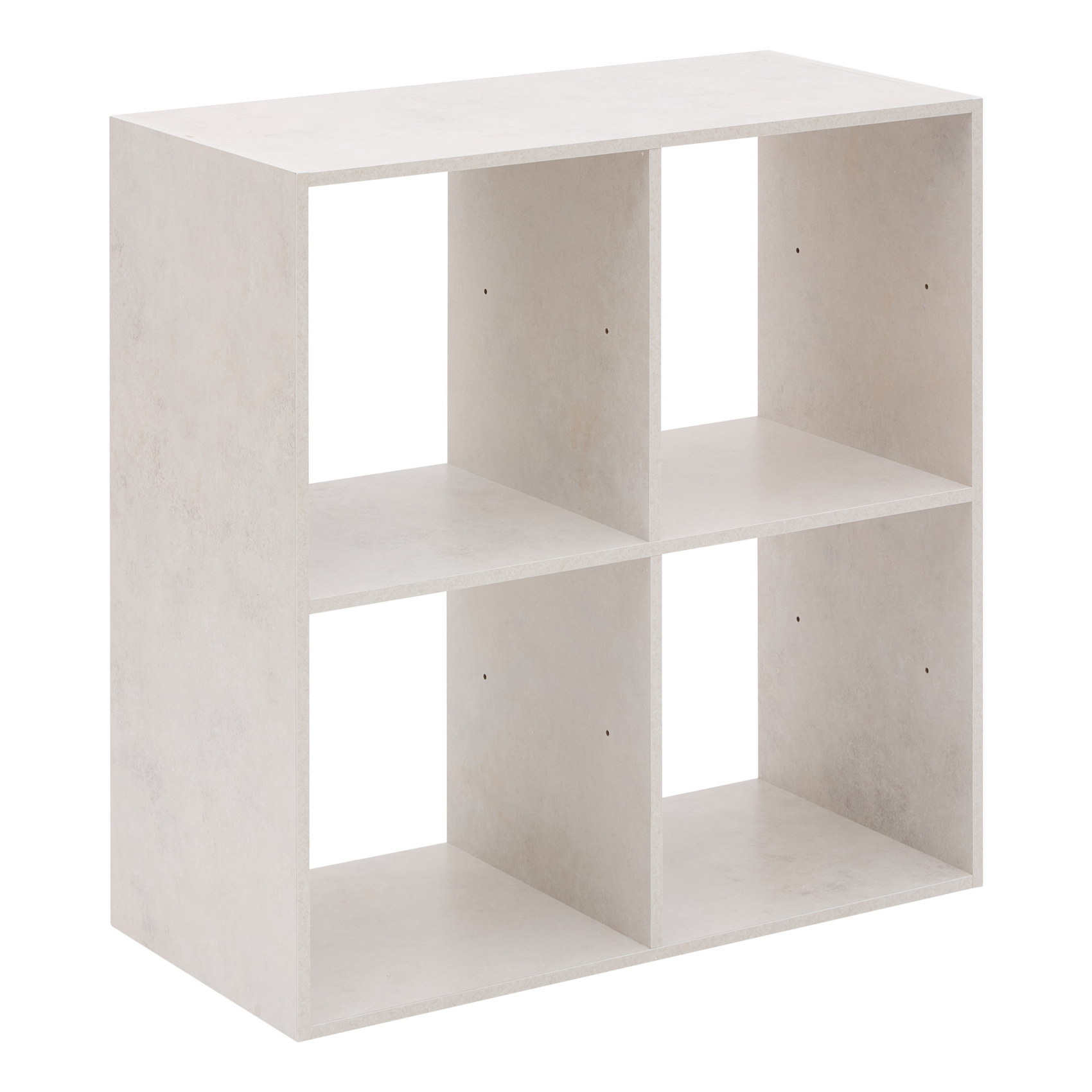 Etagère 4 cases en panneau de particules effet bois — vue 5