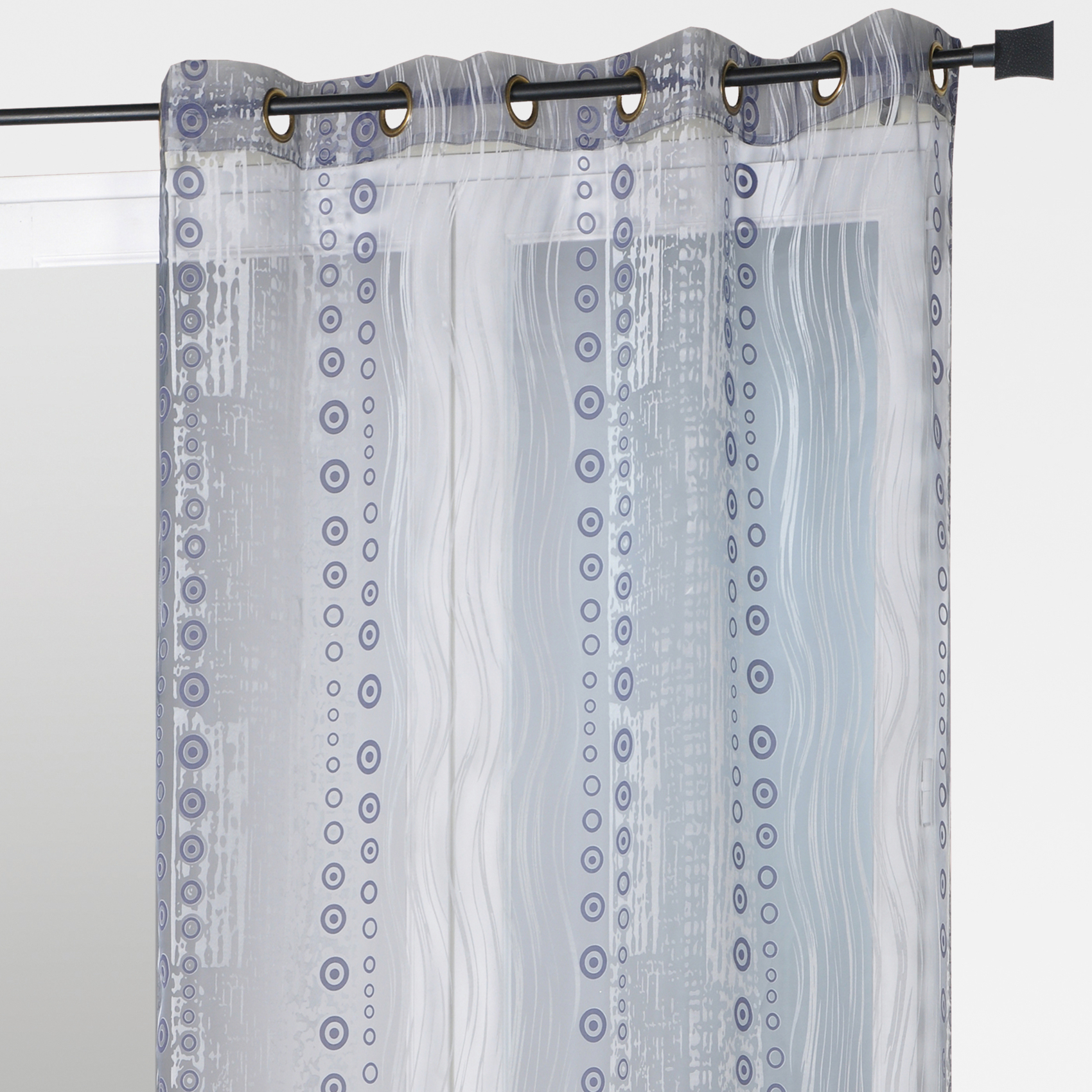 Rideau organza all over motifs fantaisies