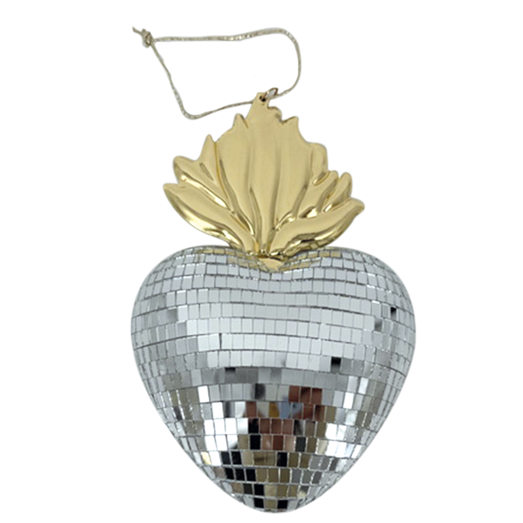 Ex-voto décoratif en forme de cœur disco — vue 3