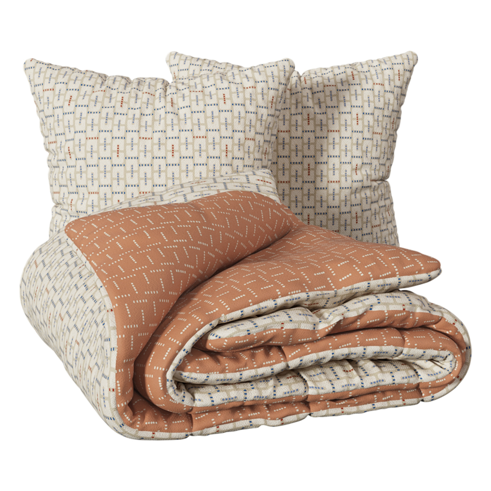 Parure de lit imprimé en coton