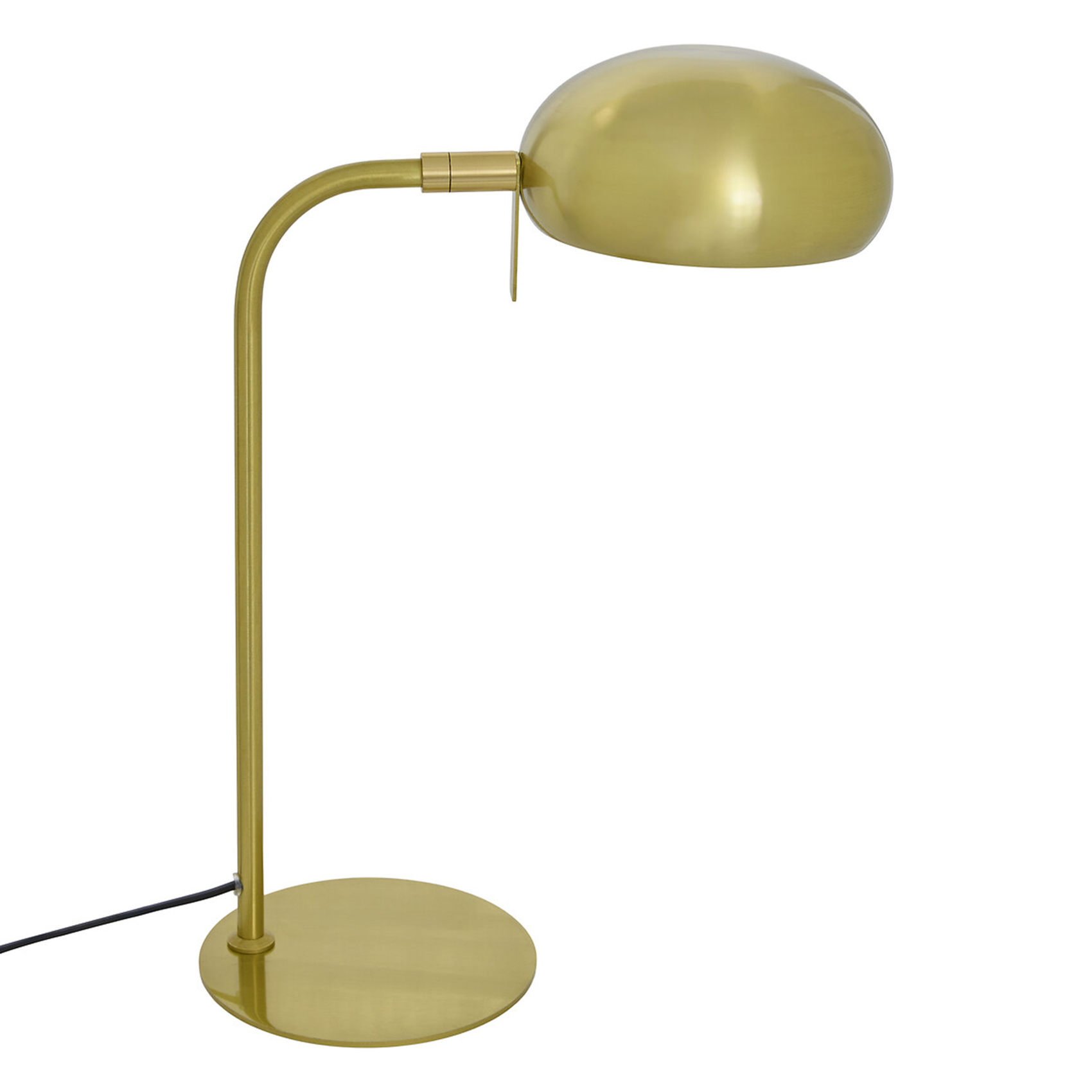 Lampe à poser en métal avec abat-jour arrondi