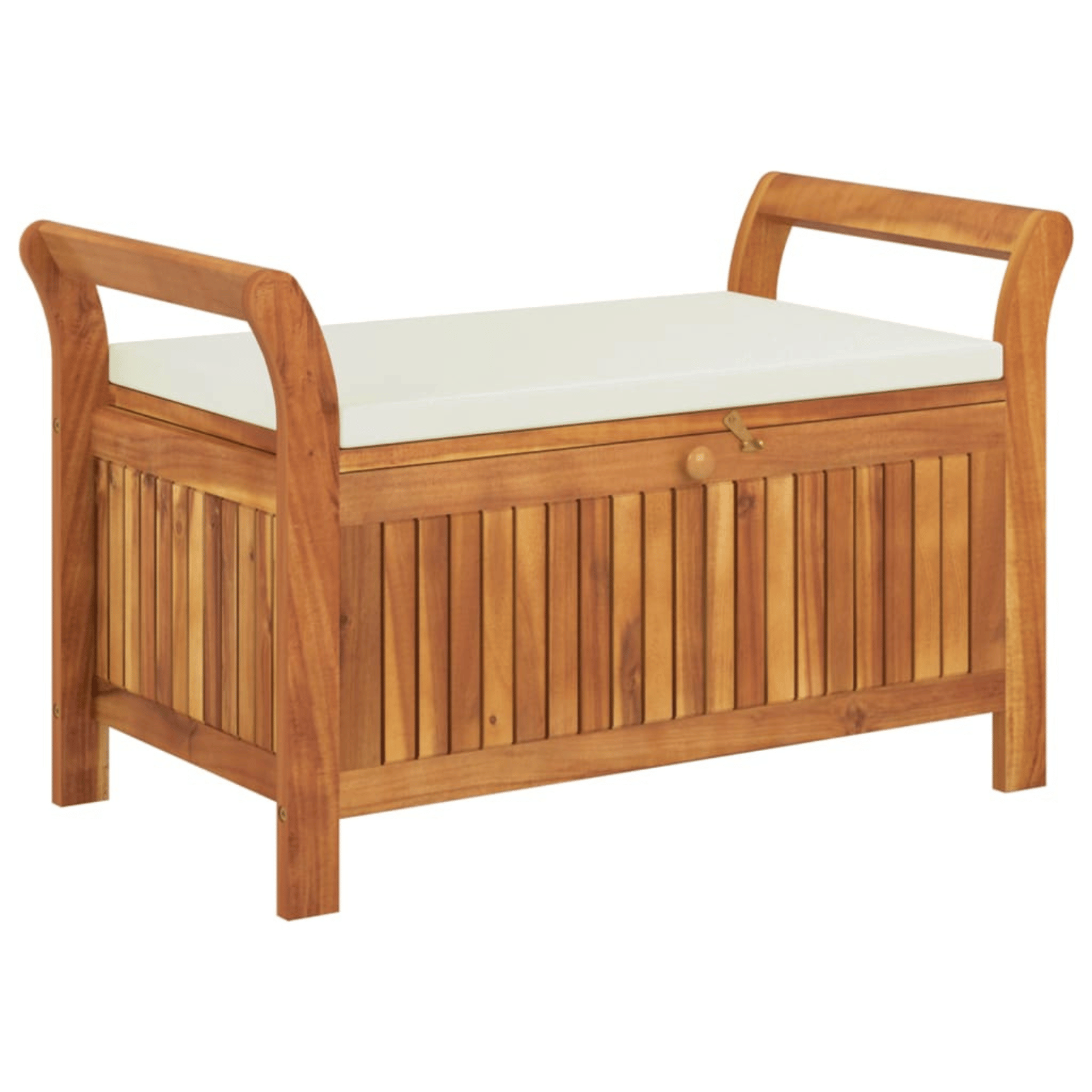 Banc de rangement extérieur en acacia