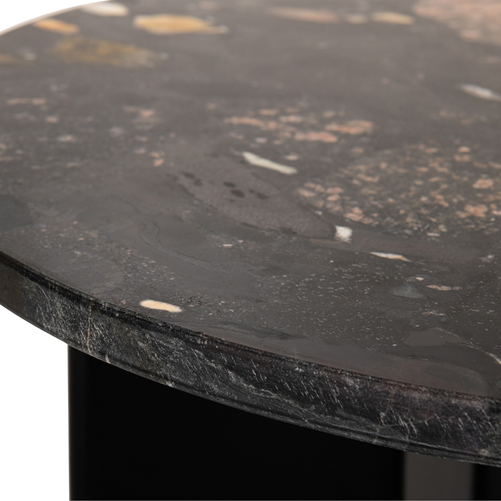 Table d’appoint ronde en pierre — vue 3
