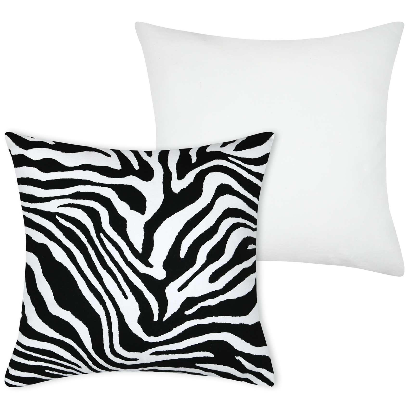 Housse de coussin imprimée motif zébré — vue 4