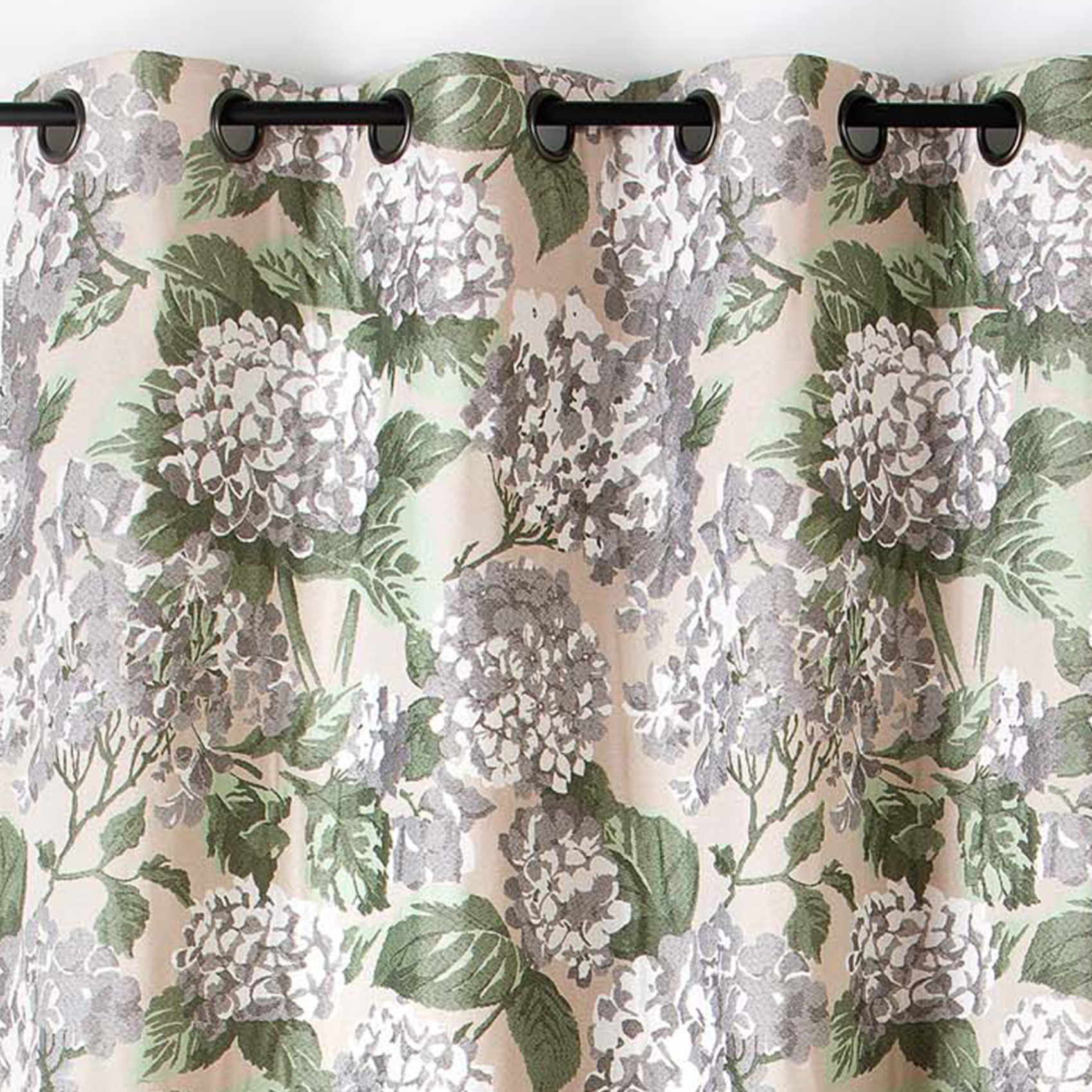 Rideau jacquard à motif hortensia — vue 4