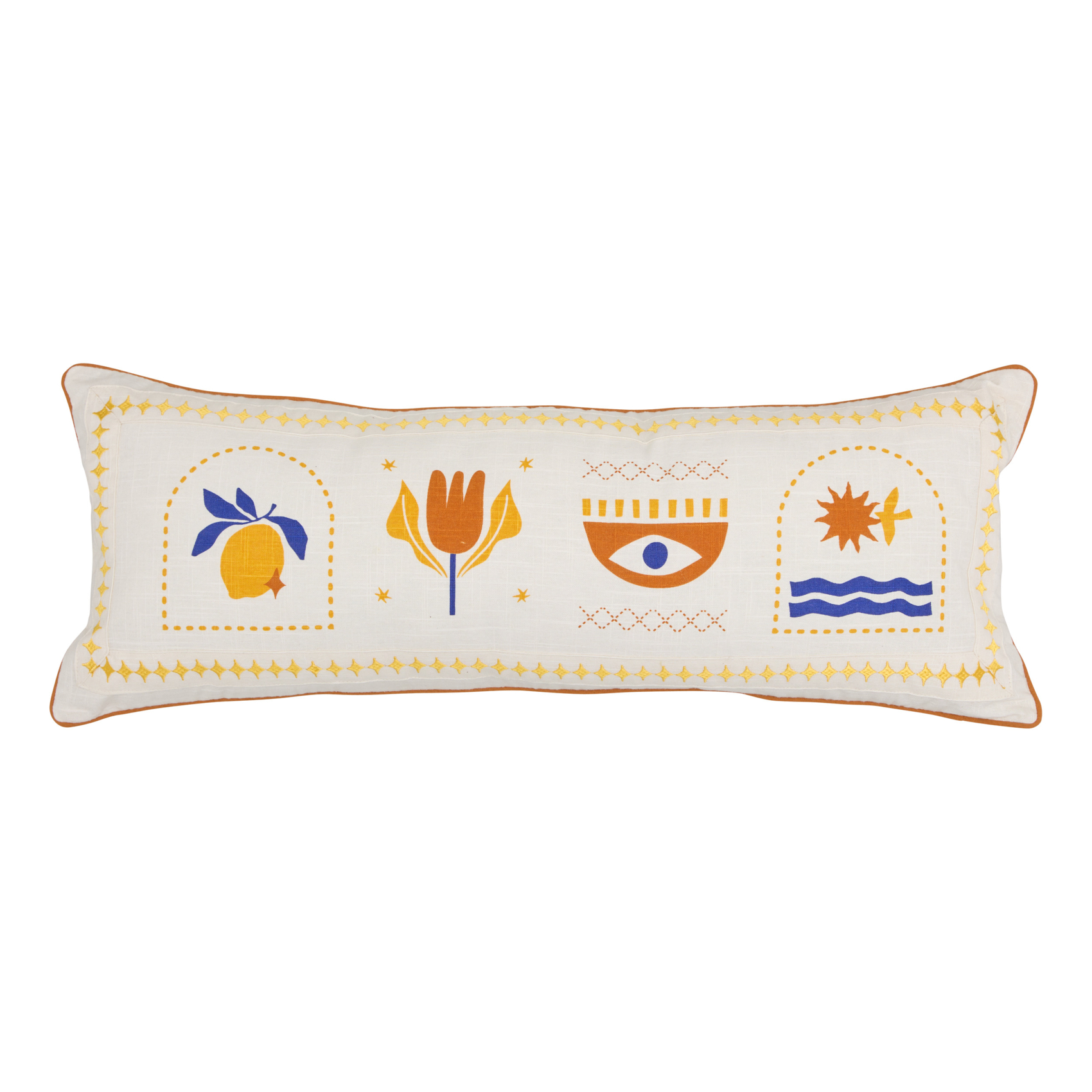 Coussin déhoussable motif graphique