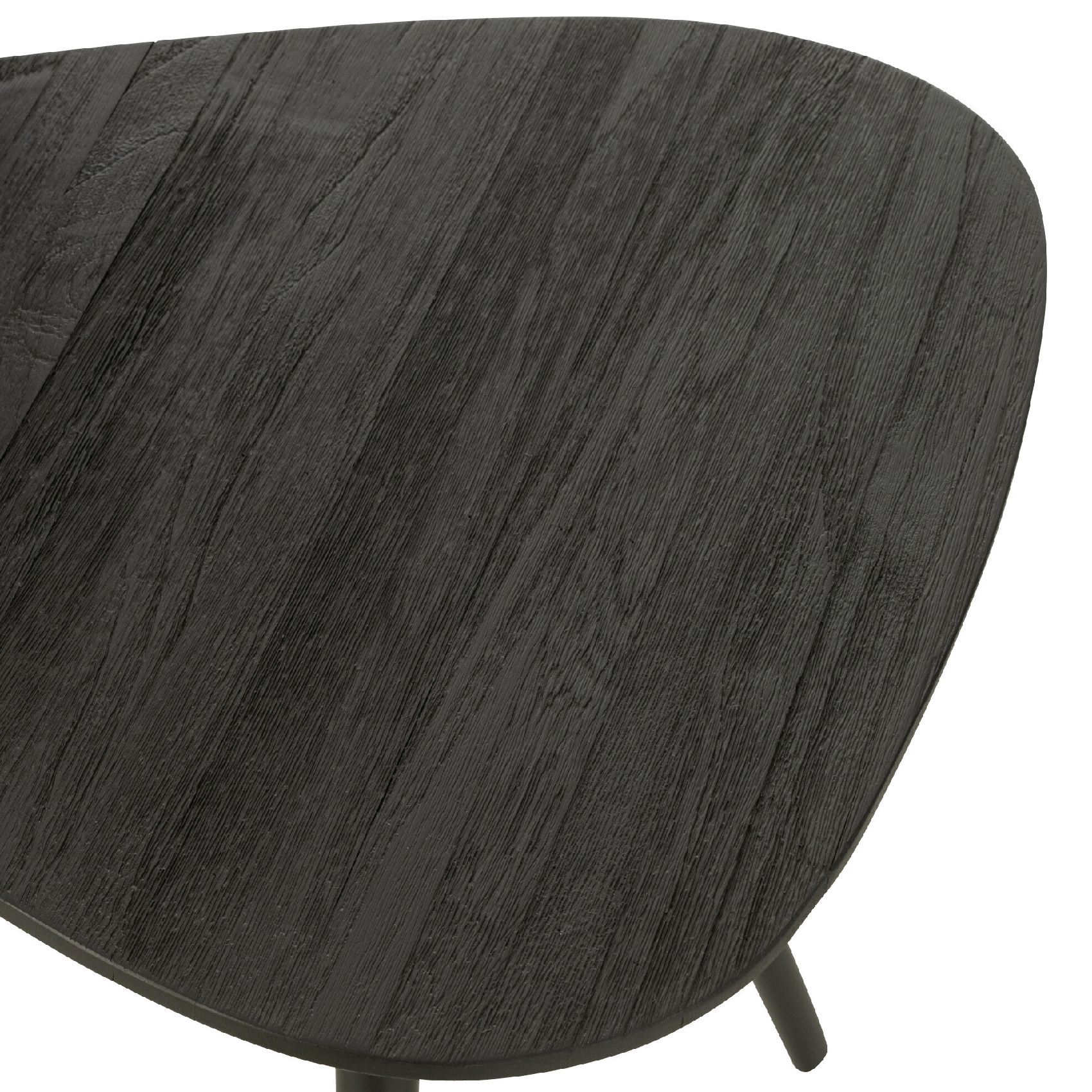 Lot de 2 tables triangulaires en teck recyclé — vue 4