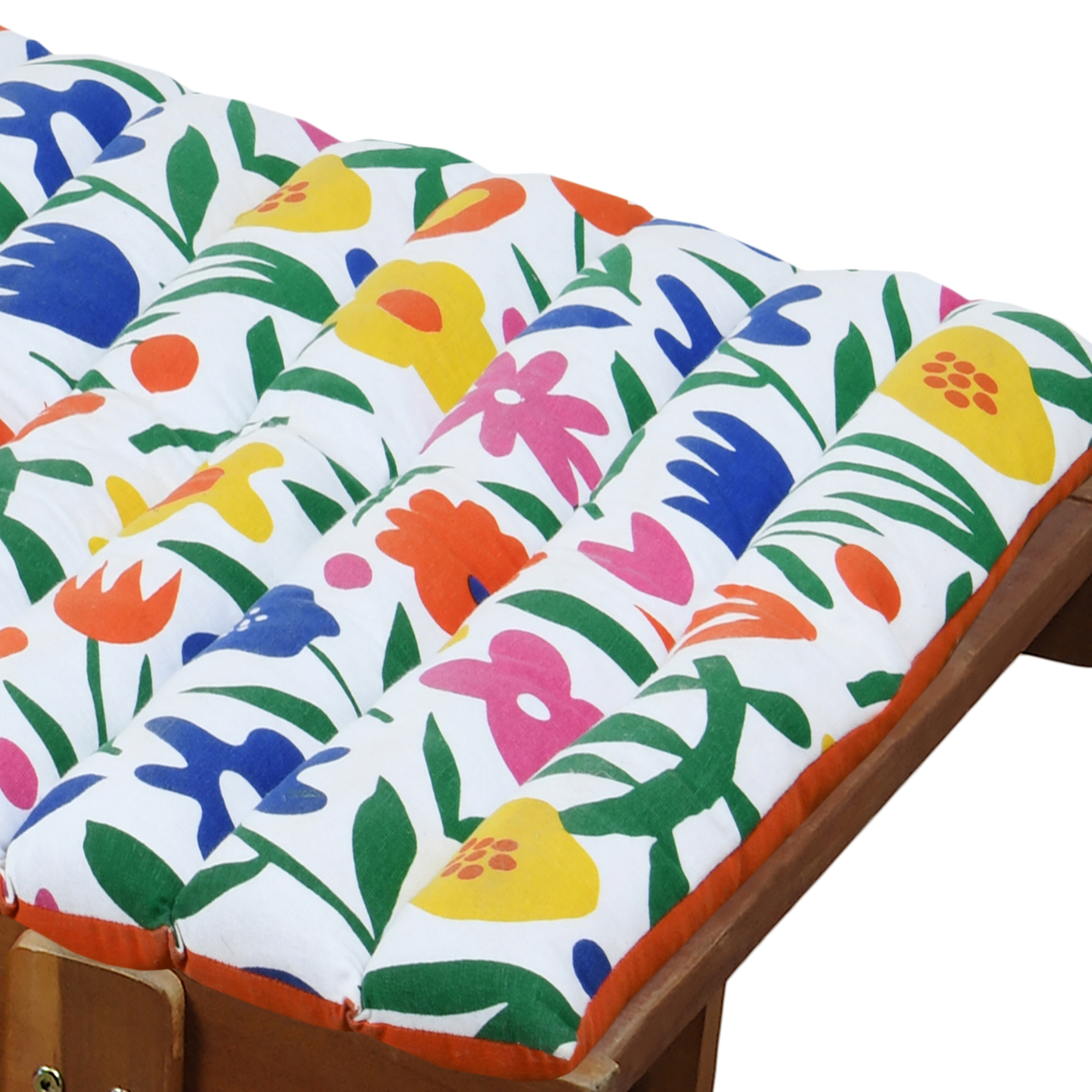 Matelas de bain de soleil en polycoton imprimé floral — vue 3